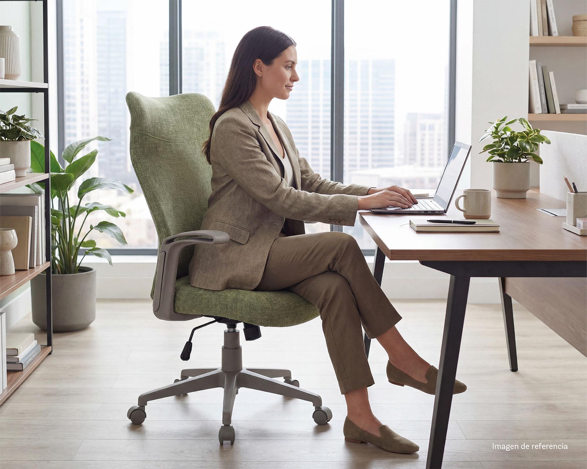 Silla ejecutiva Fabric sage green-2