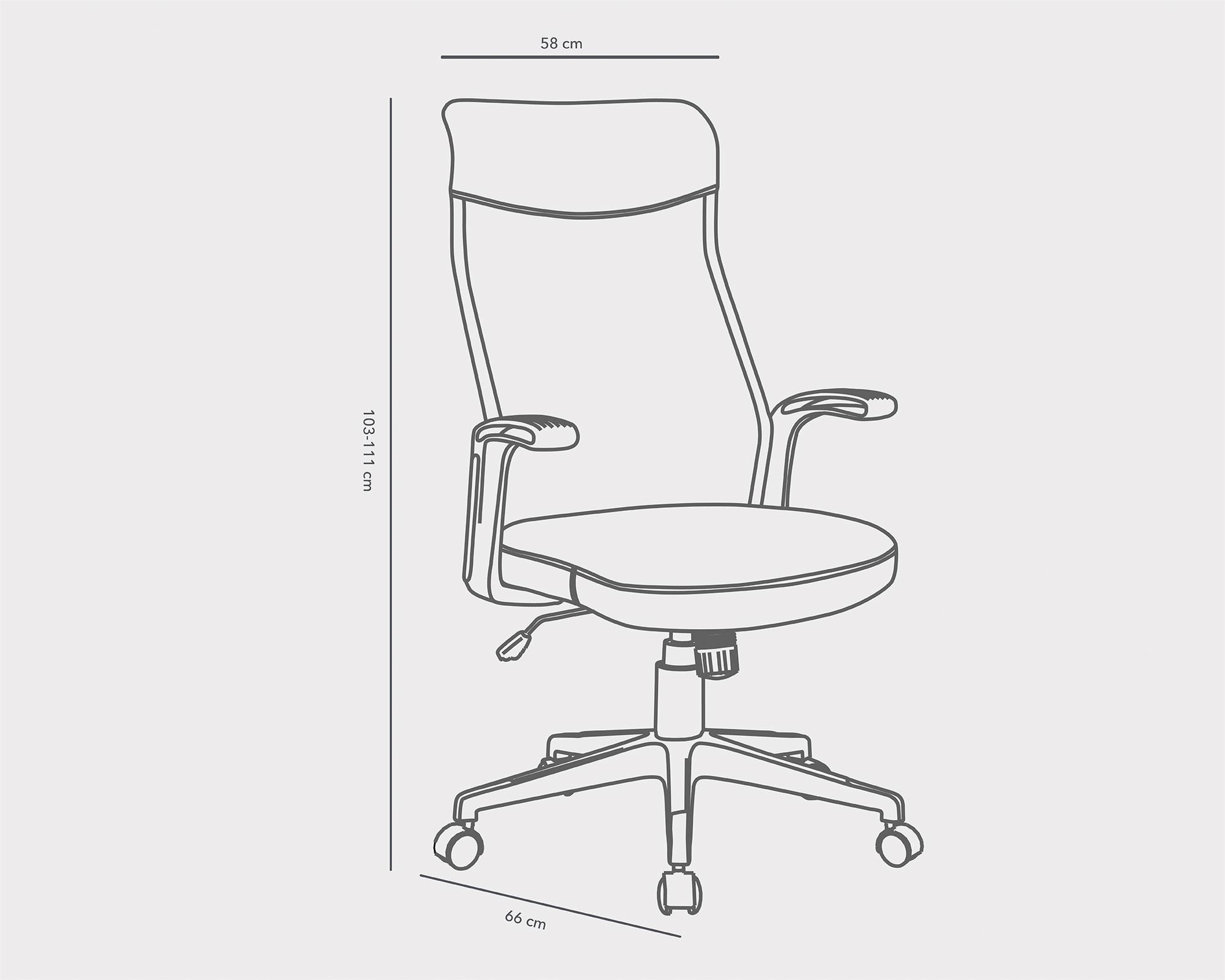 Silla ejecutiva Fabric sage green-4