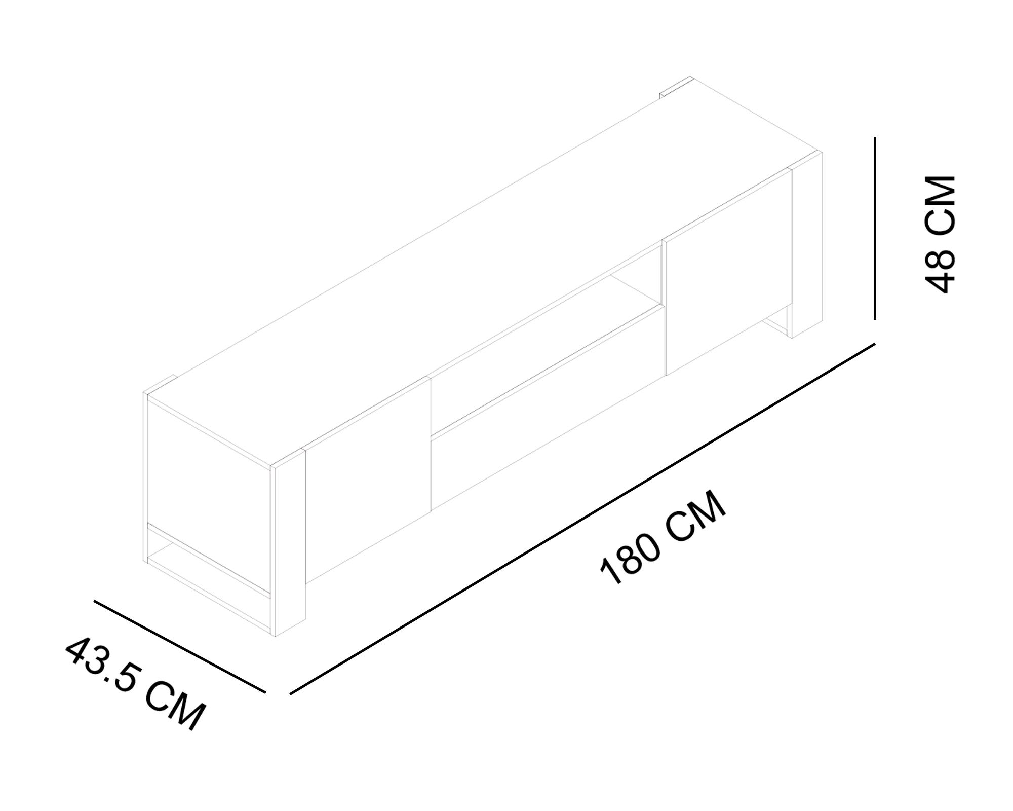 Mesa TV Salta 48x180x43.5 cm-4