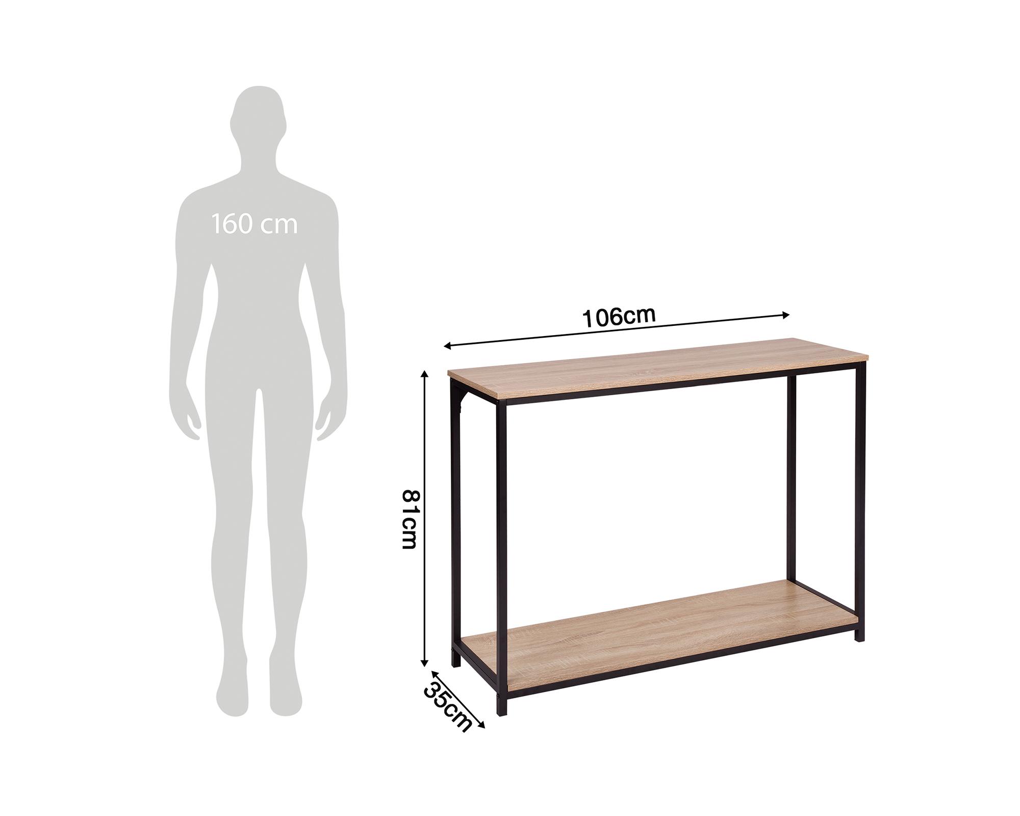 Mesa arrimo Bianca 81x106x35 cm-7
