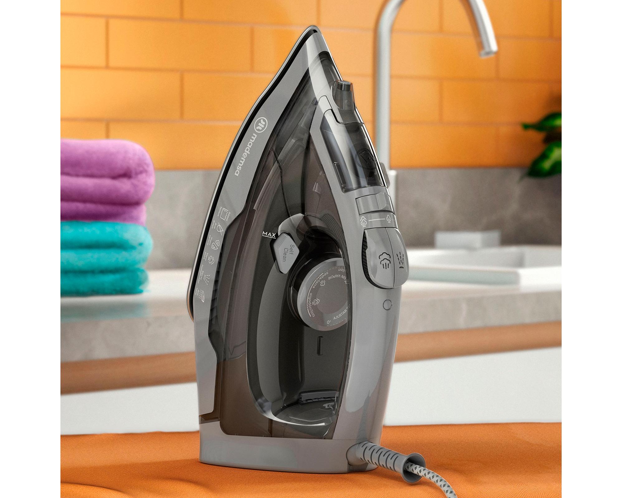 Plancha a vapor MIR30 2000W gris-4