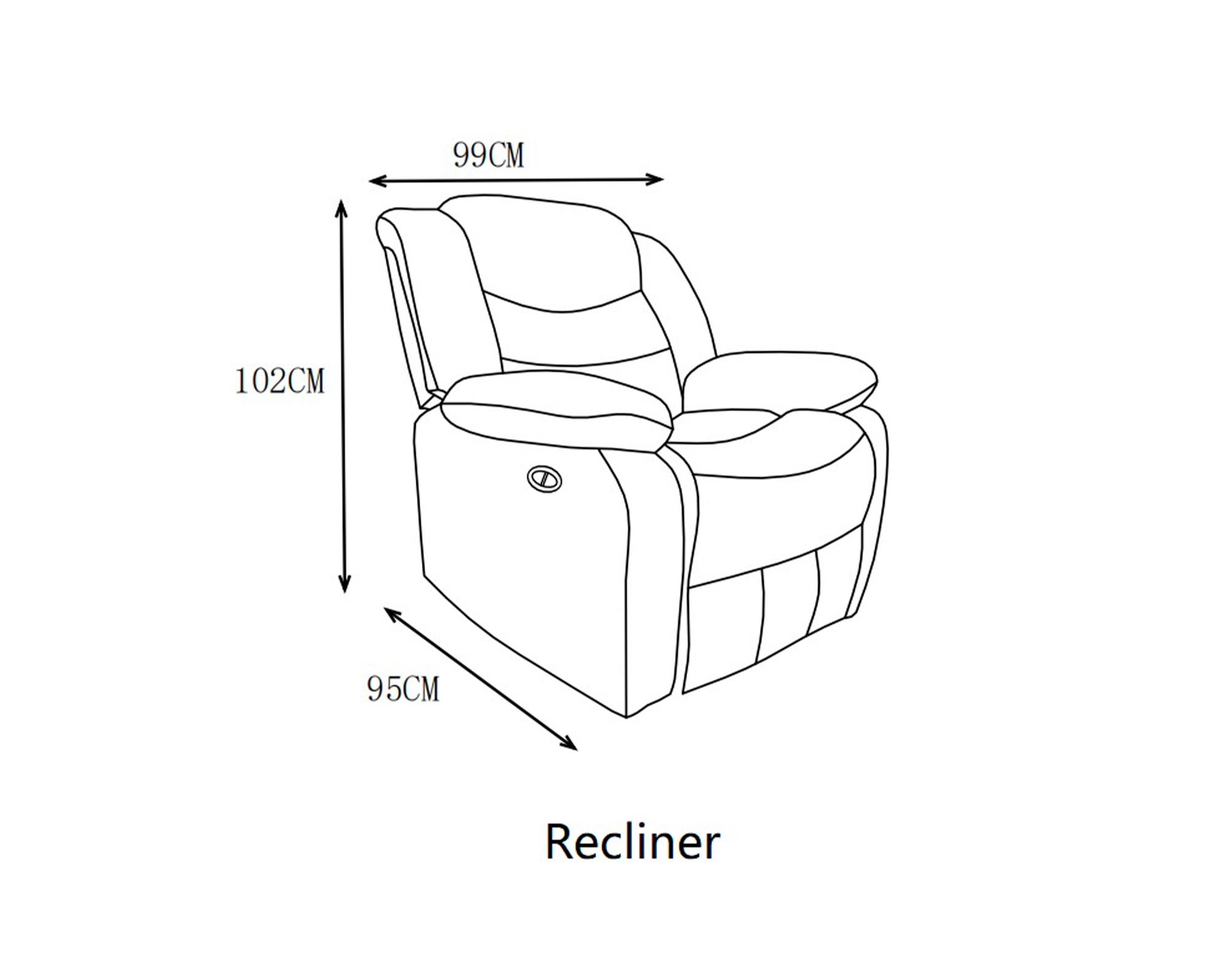 Sillón reclinable eléctrico Konor cinerous-4