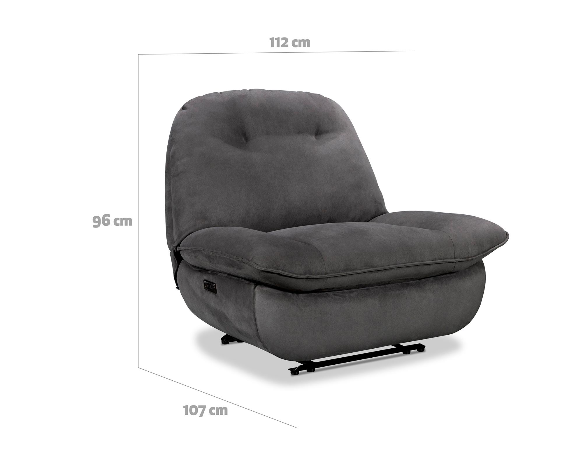 Berger eléctrico Pamplona poliéster gris acero-4