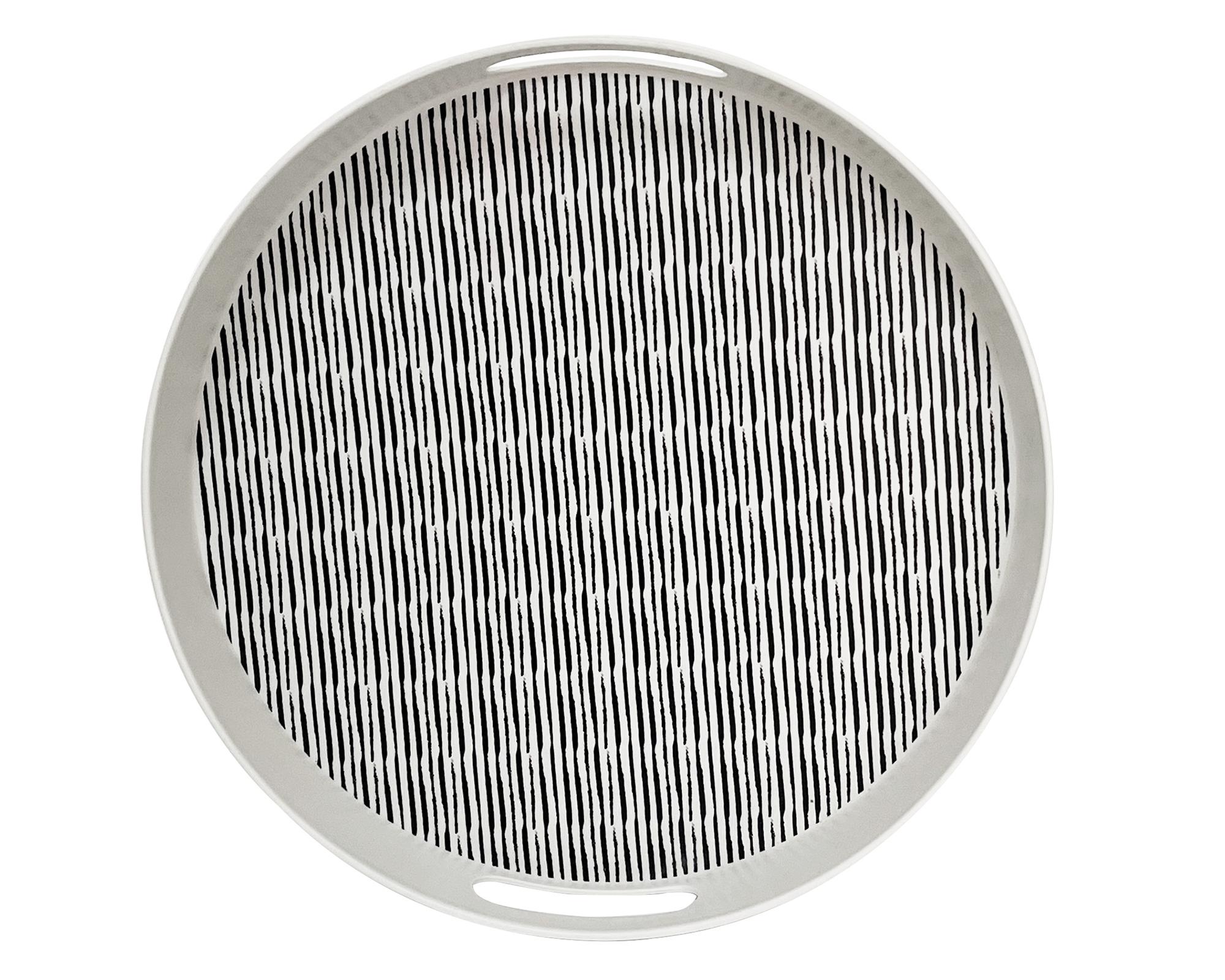 Bandeja redonda Rayas biobamboo 30x4.5 cm-1