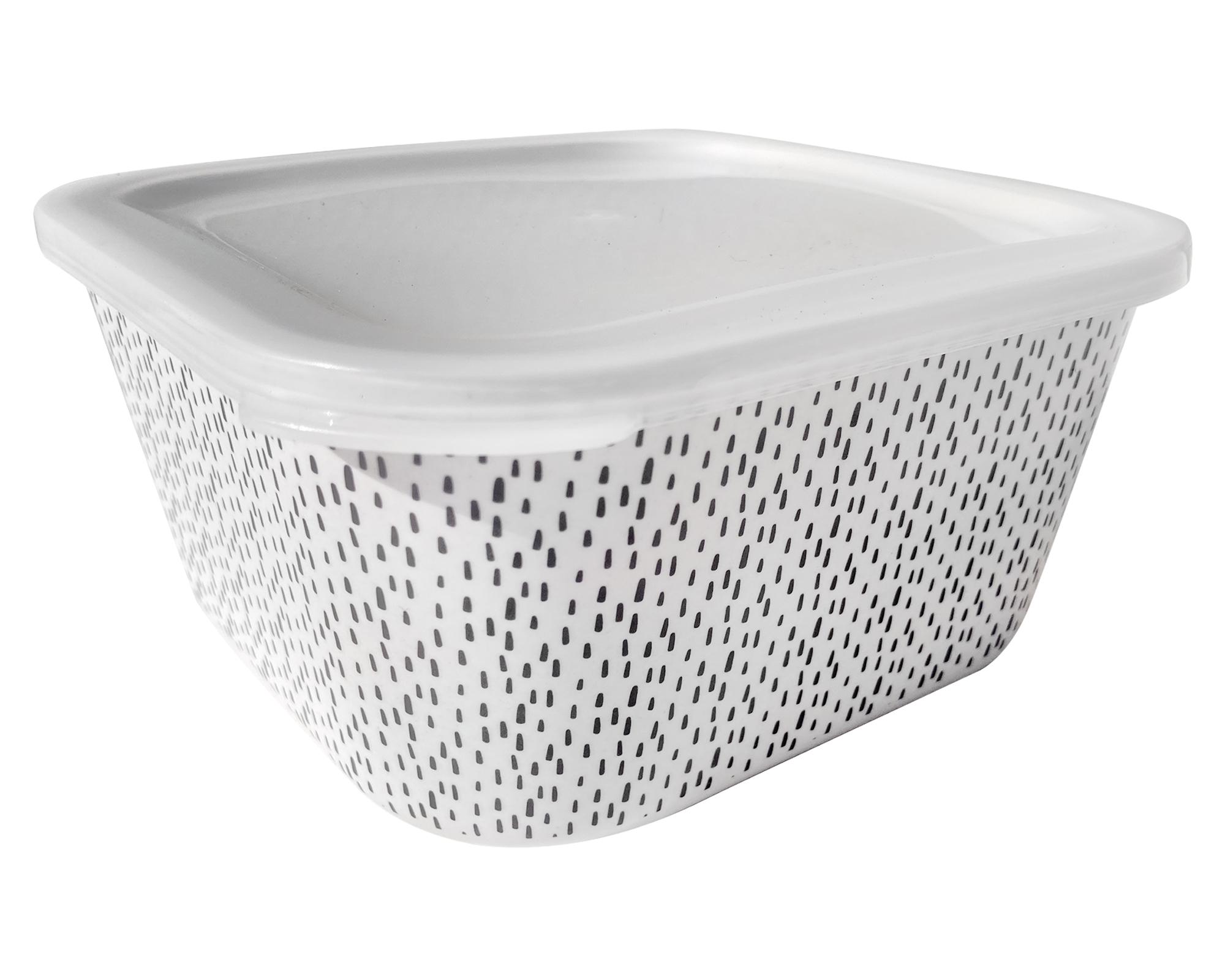 Contenedor Bio puntos blanco/negro 2 lt-0