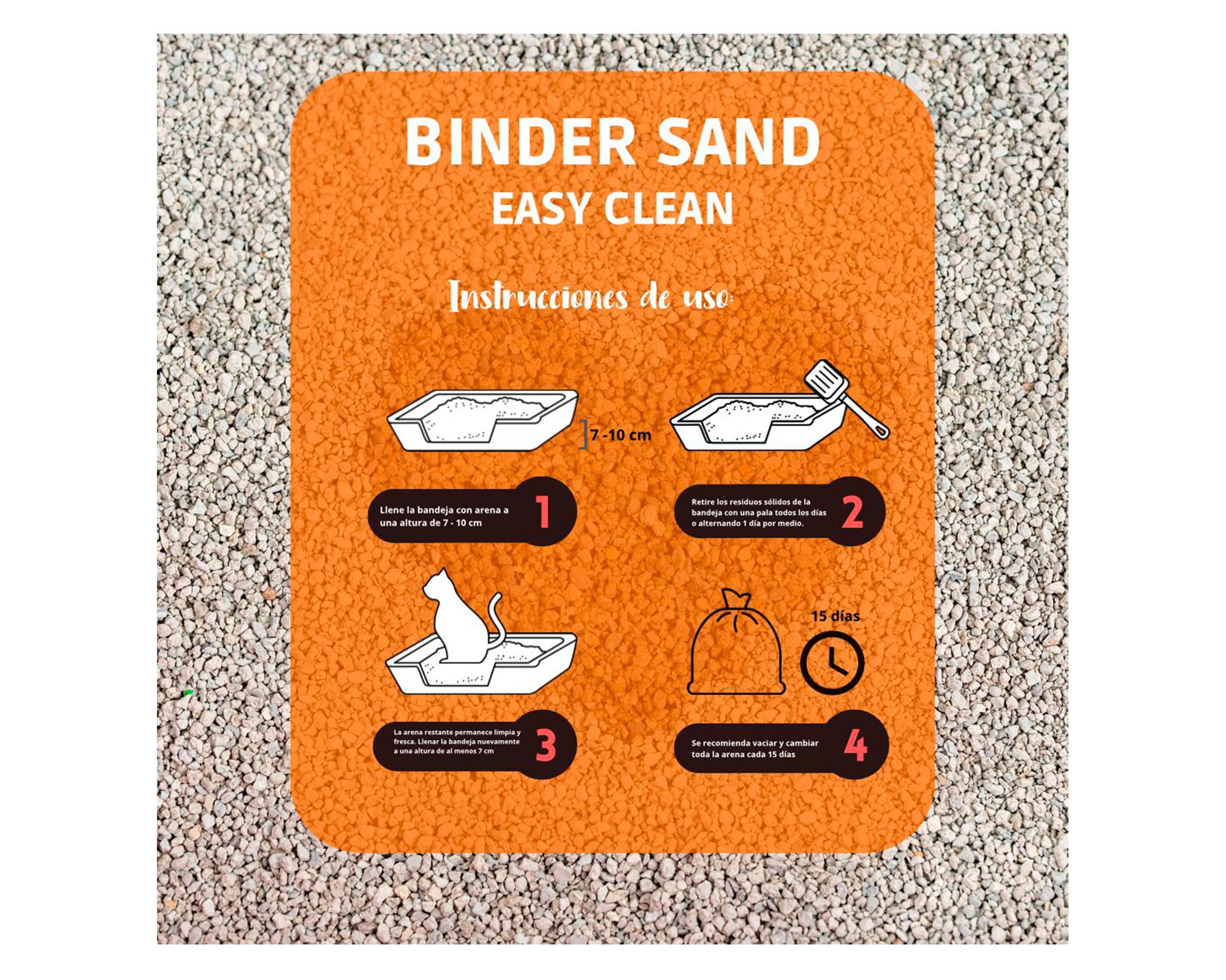 Arena sanitaria gatos aglutinante 25 kg lavanda Binder Sand | Paris.cl