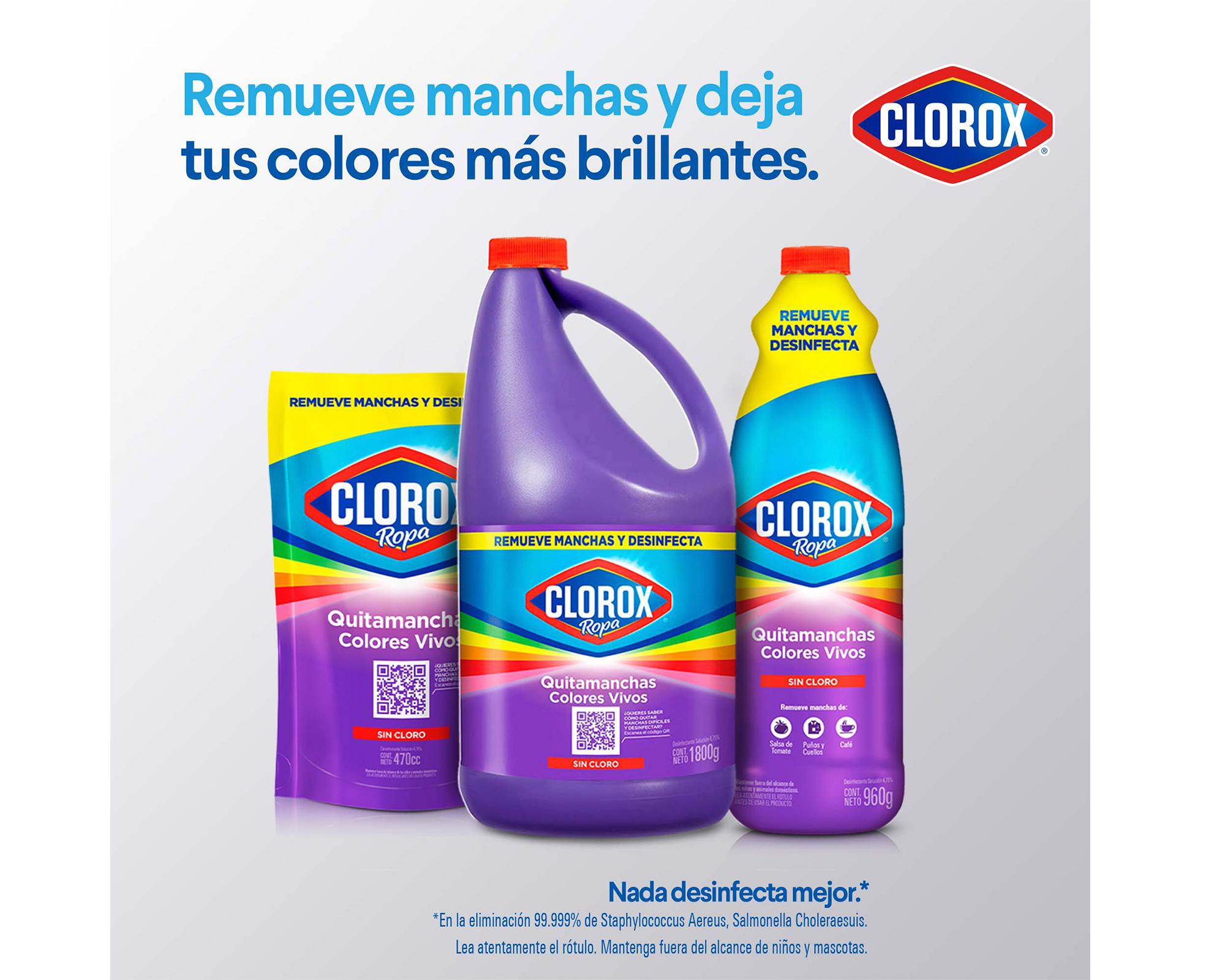 Pack quitamanchas Colores Vivos 1800 g + Pre lavado 500 cc-2