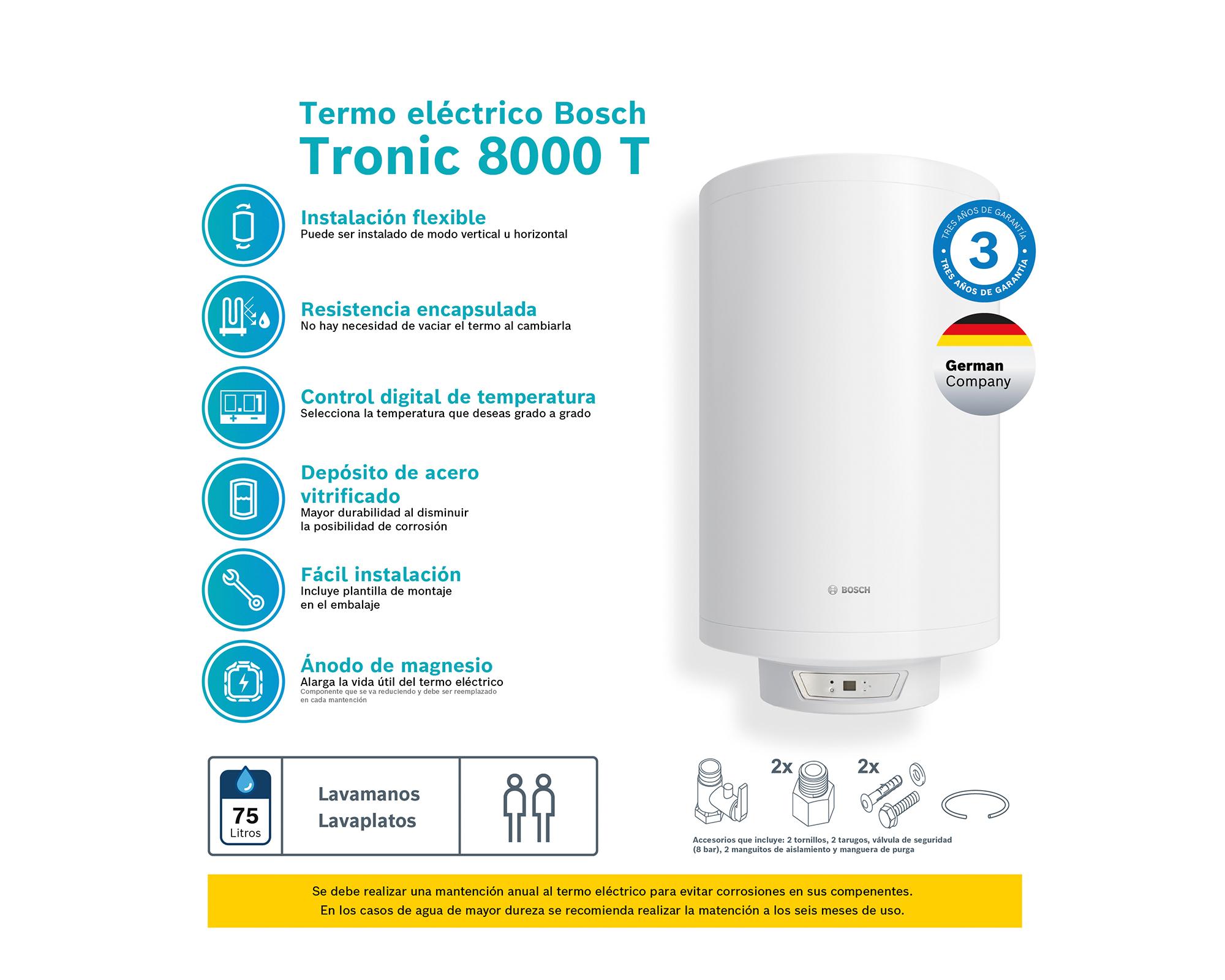 Termo eléctrico Tronic 8000T 75 lt-2
