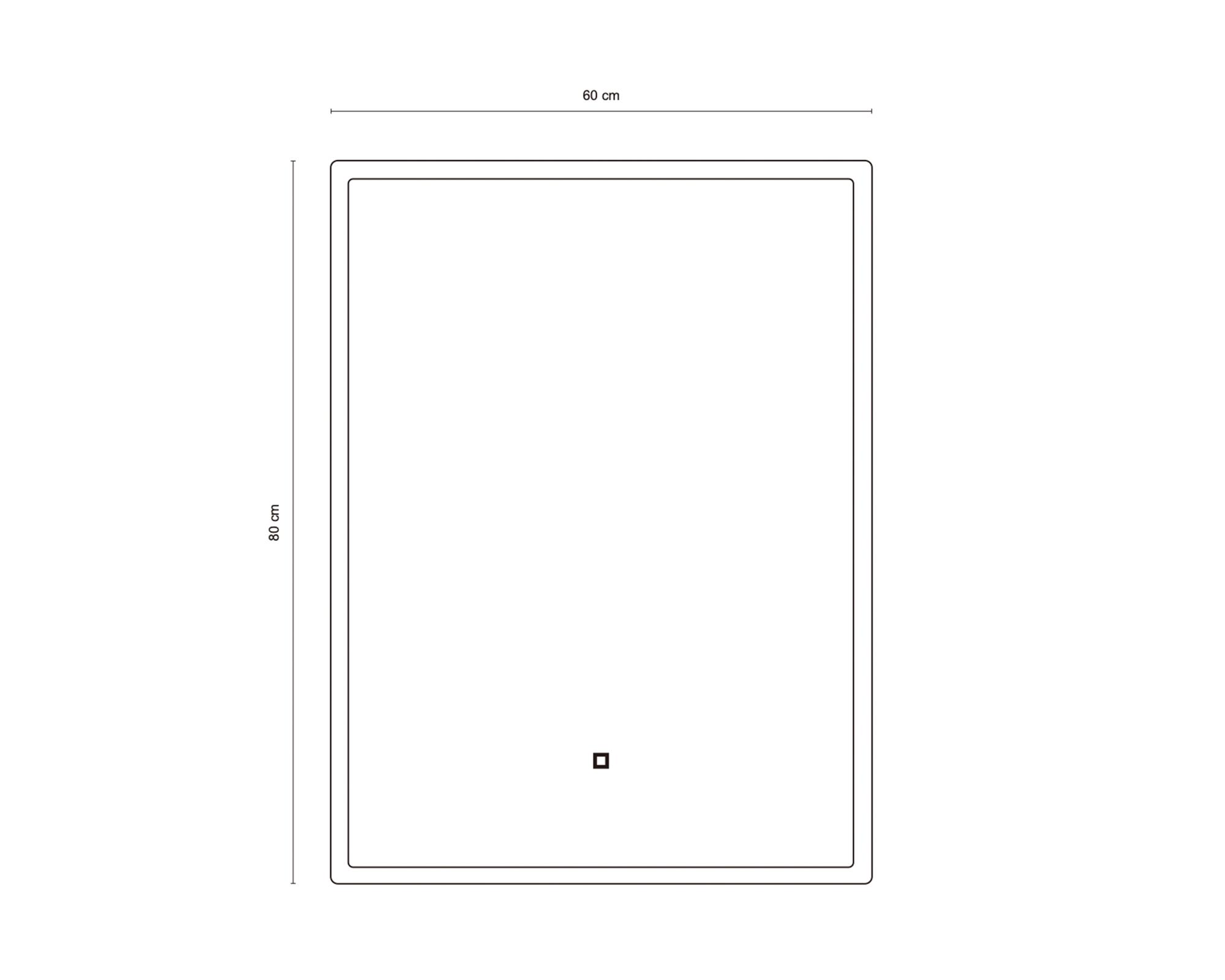 Espejo LED touch 80x60 cm-2