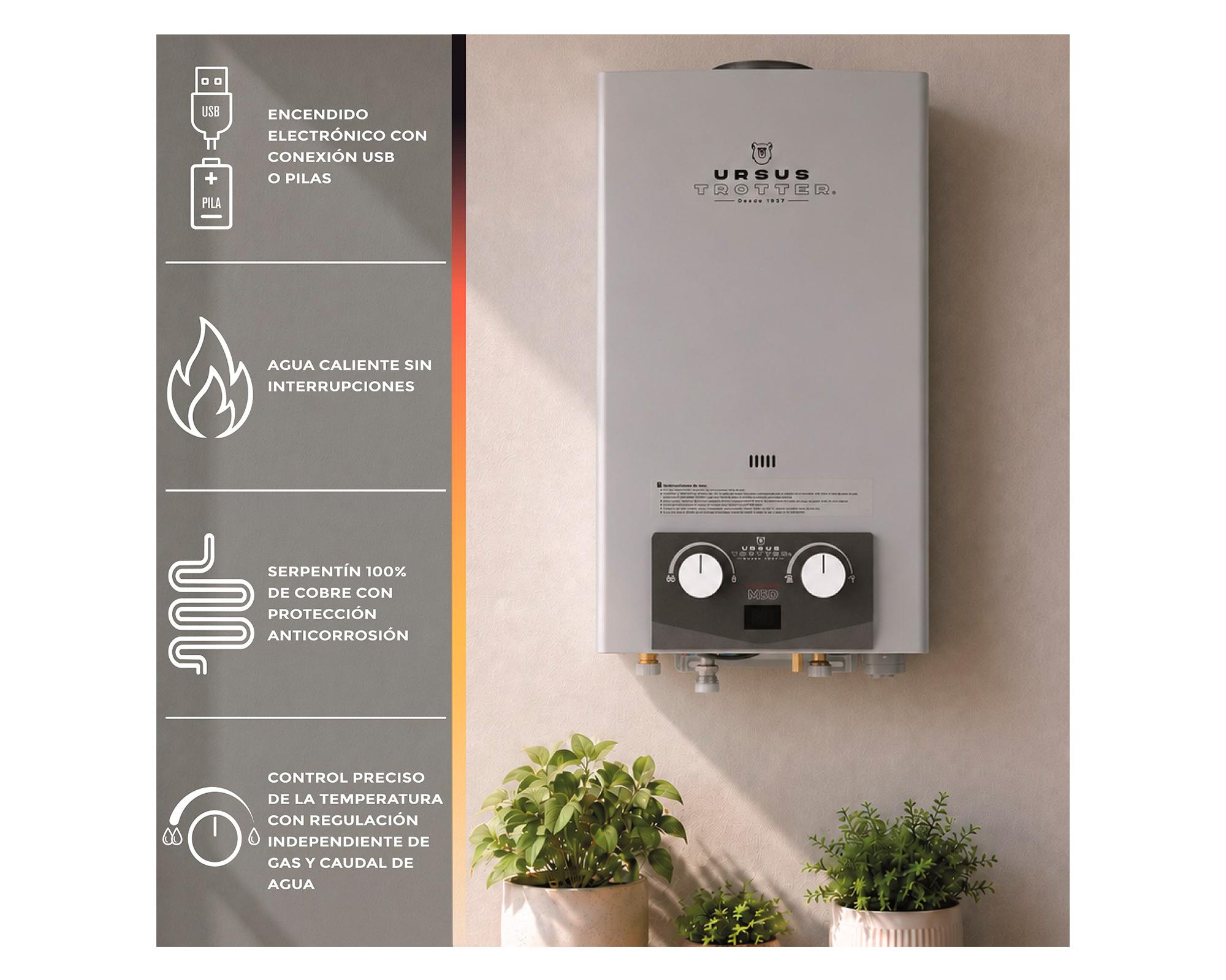 Calefón Komfortek UT M5-D GL 5 lt Tiro natural Gas licuado-3