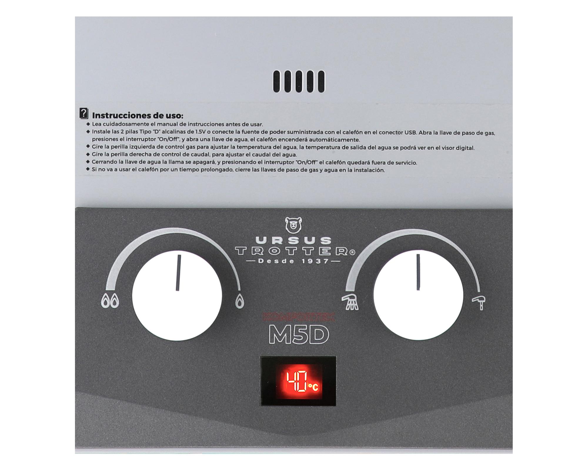 Calefont Komfortek UT M5-D 5 lt tiro natural gas natural-2