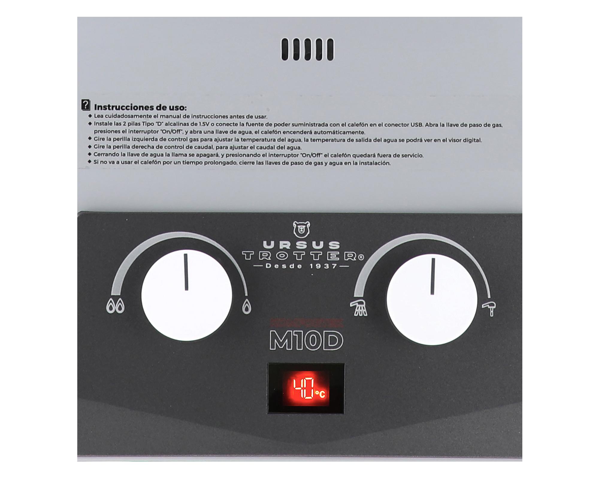 Calefont Komfortek UT M10-D 10 lt tiro natural gas natural-2