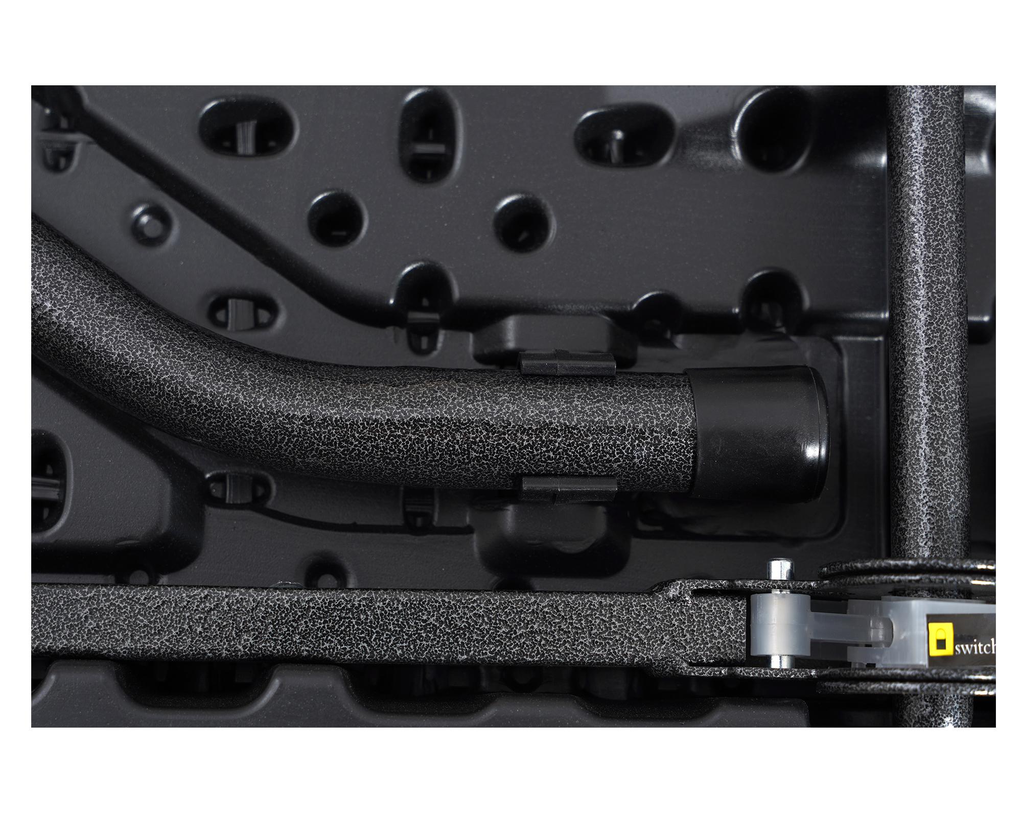 Mesa plegable 180 cm negro-4