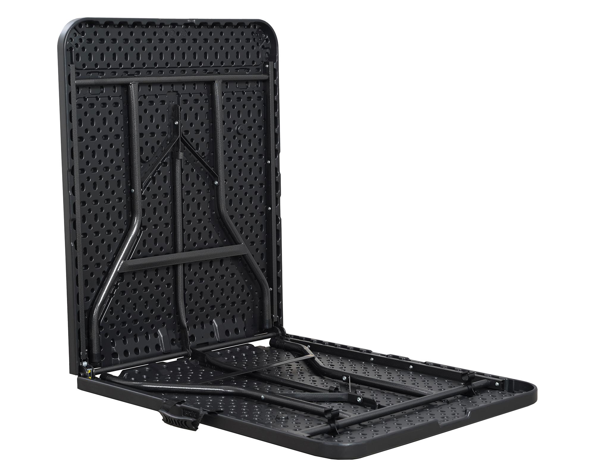 Mesa plegable 180 cm negro-1