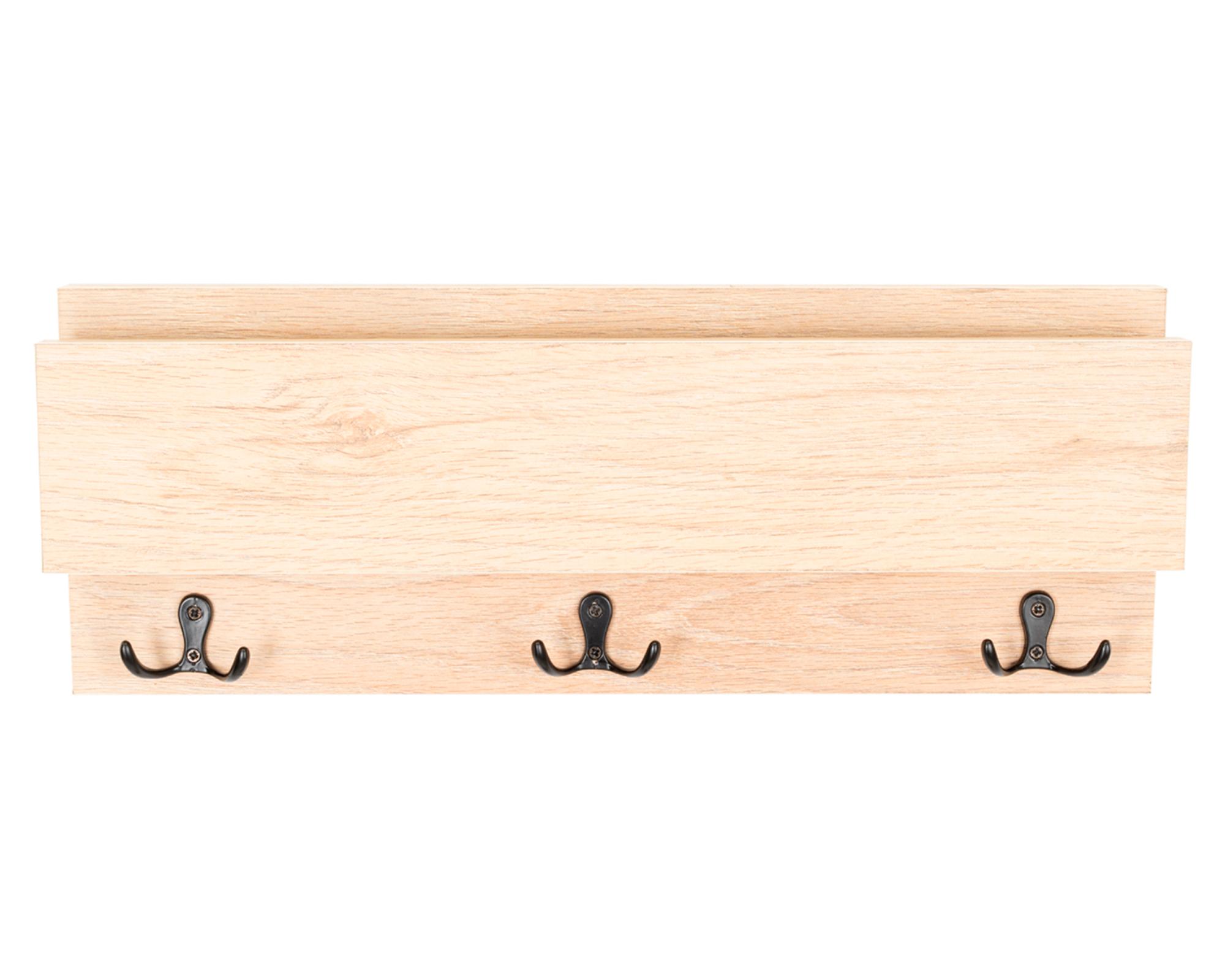 Perchero funcional Kenia MDP 15x40x5 cm rovere-0