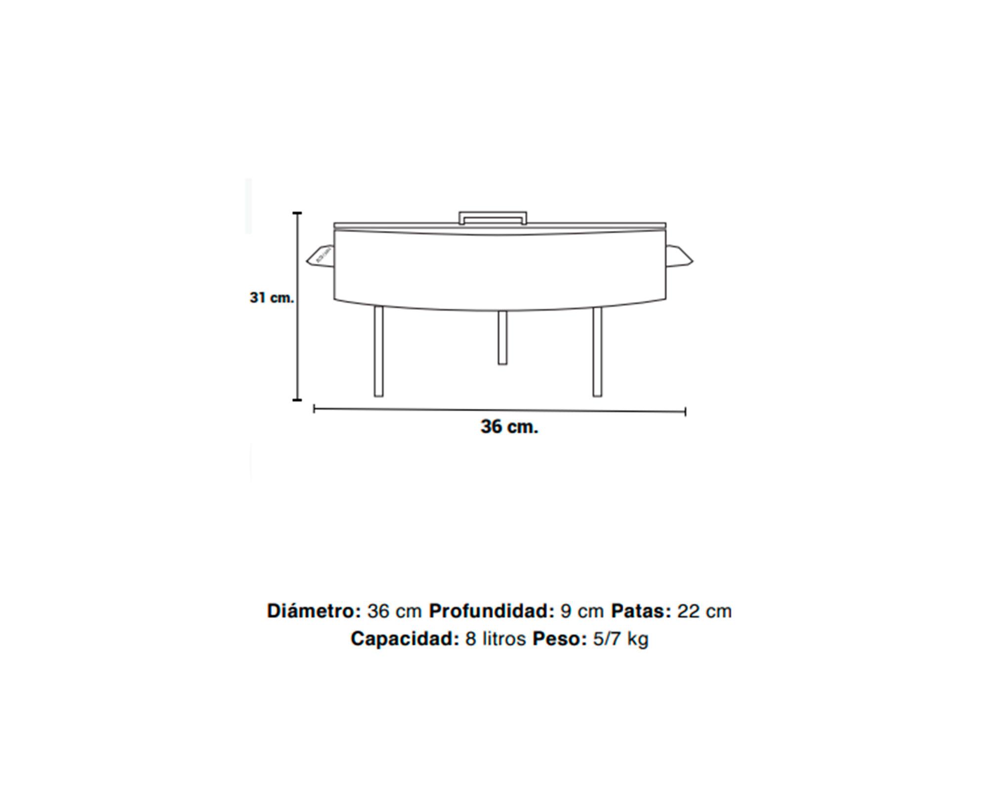 Disco hierro 36 cm-2