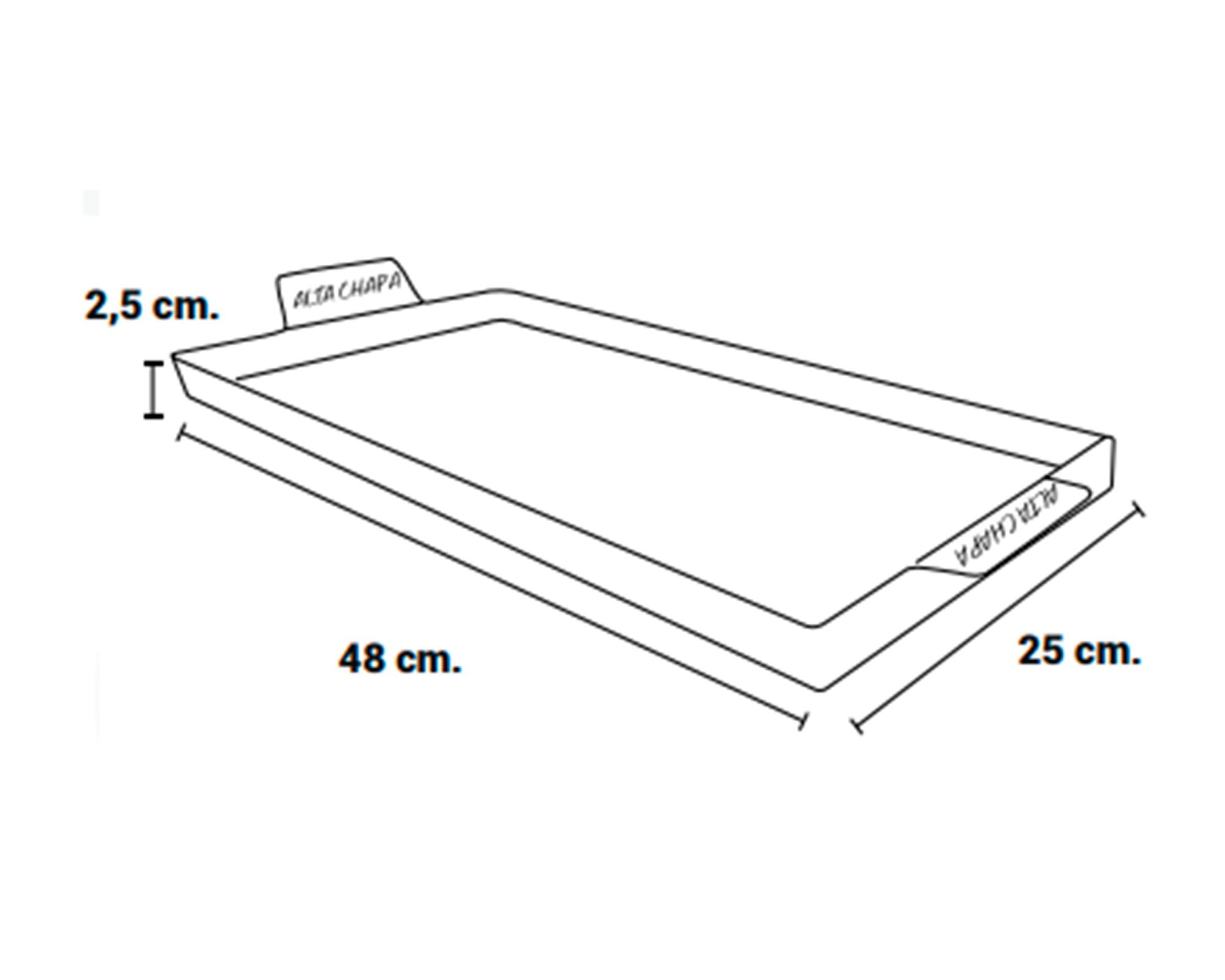 Plancha churrasquera 48x25 cm gris-2