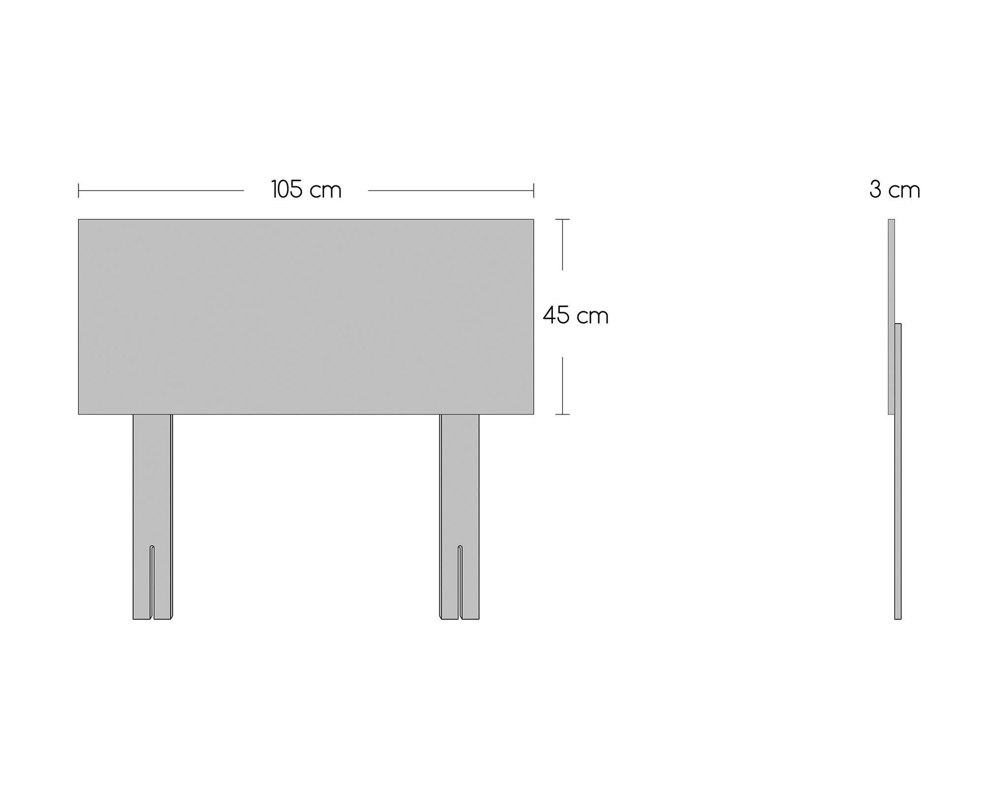 Cama europea Aura 1.5 plazas + respaldo Cadiz-4