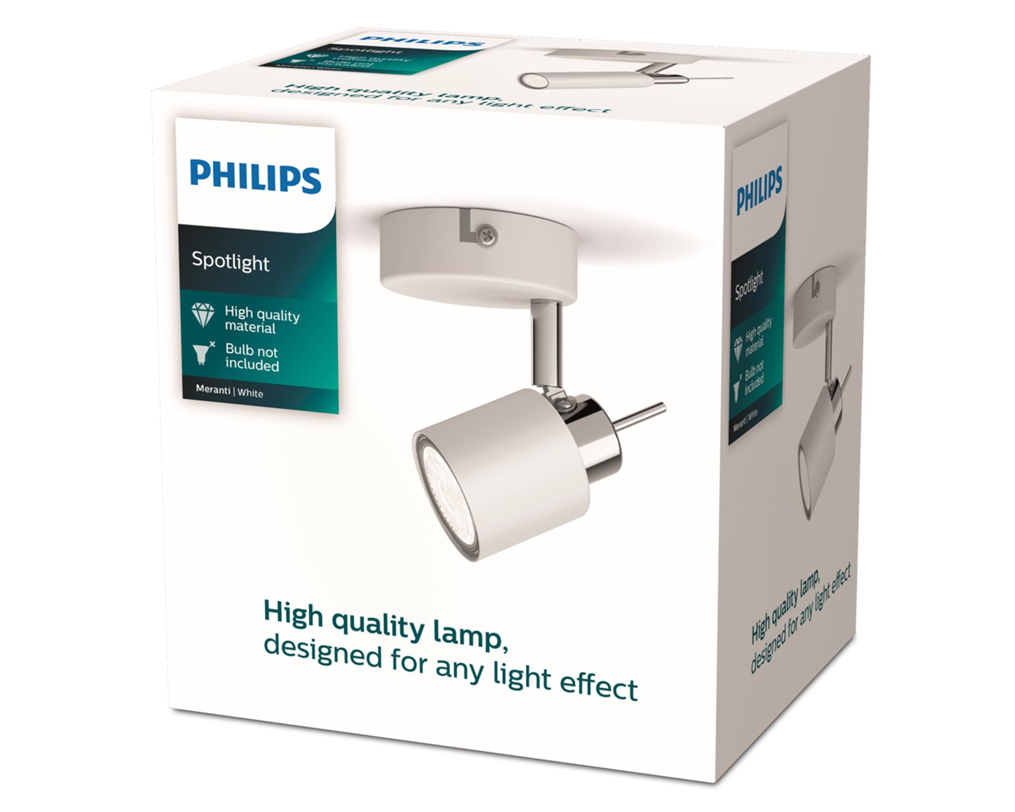 Aplique 35W GU10 1L Meranti blanco-1