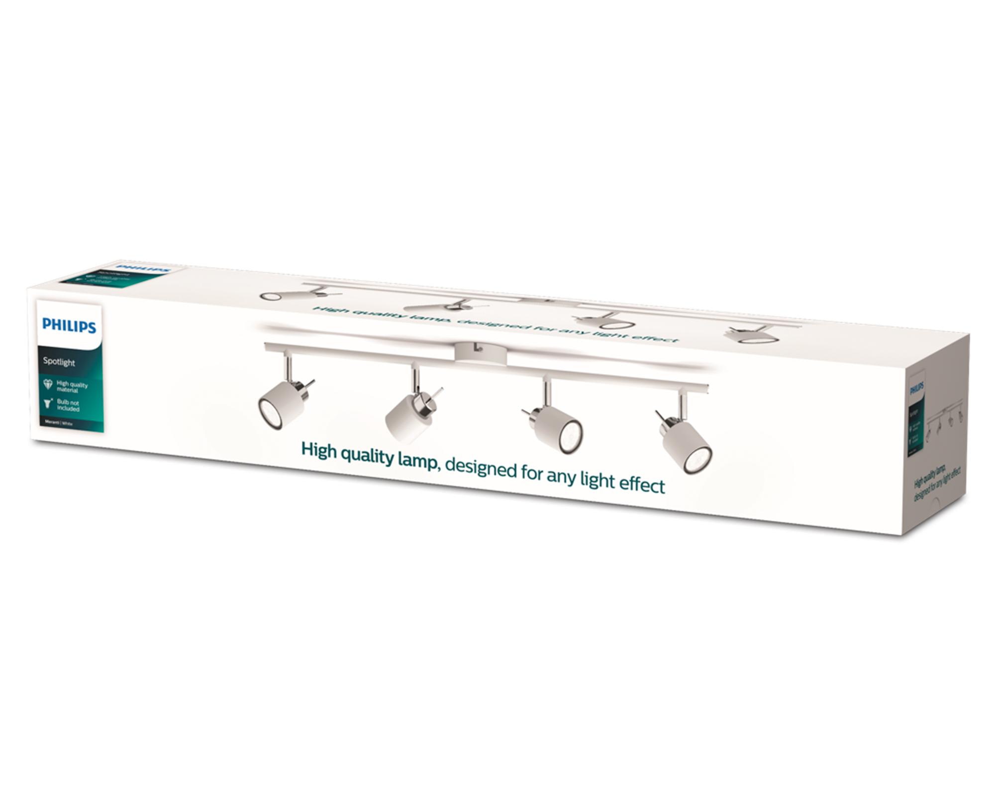 Aplique 35W GU10 4L Meranti blanco-1