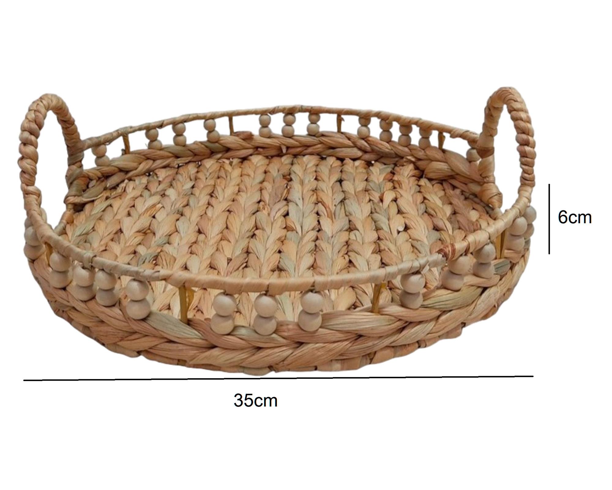 Canasto bajo D2 fibra natural 35 cm-4