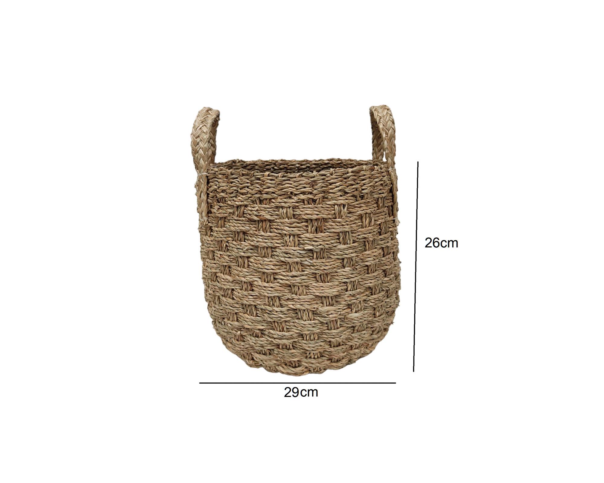 Canasto D5 fibra natural 29 cm-1