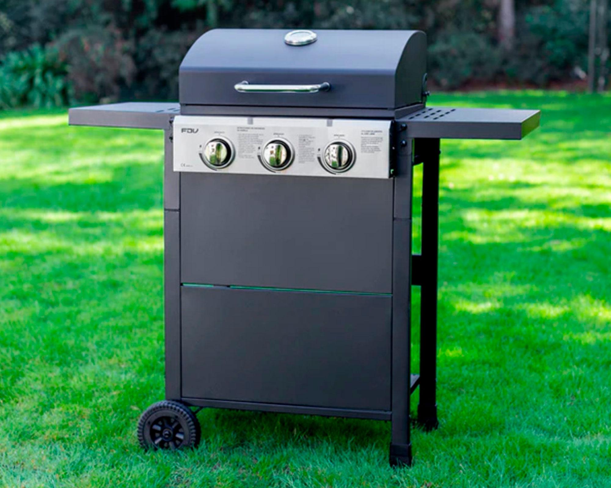 Parrilla gas 3 quemadores 9 KW-3