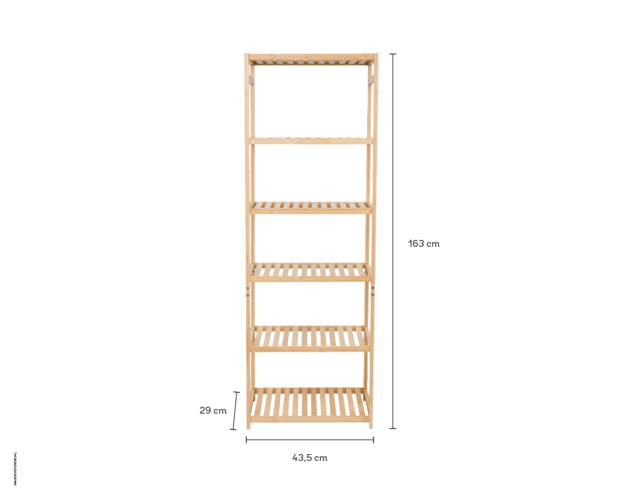 Repisa 5 niveles 163x43.5x29 cm-4