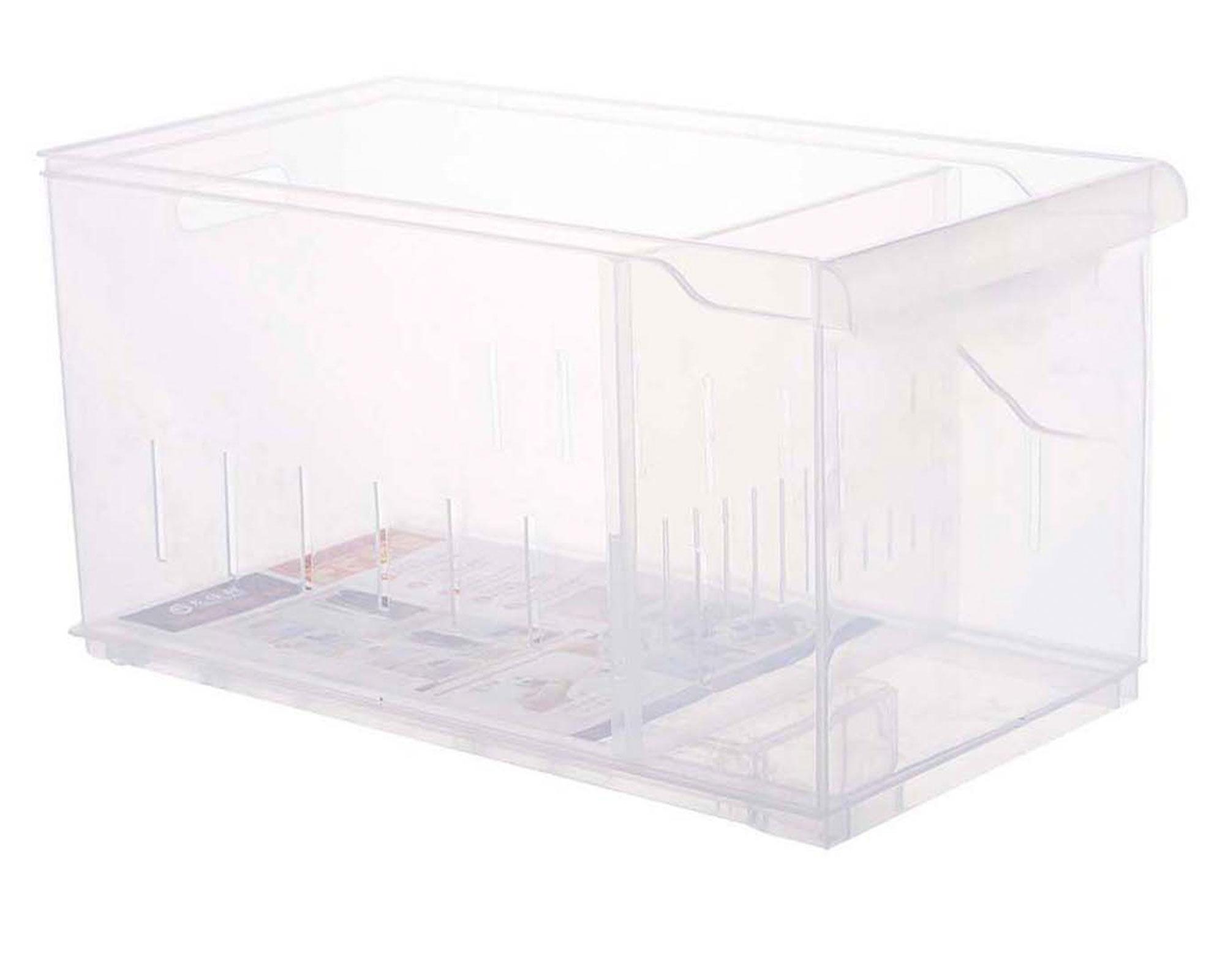 Organizador repisa alto transparente-0