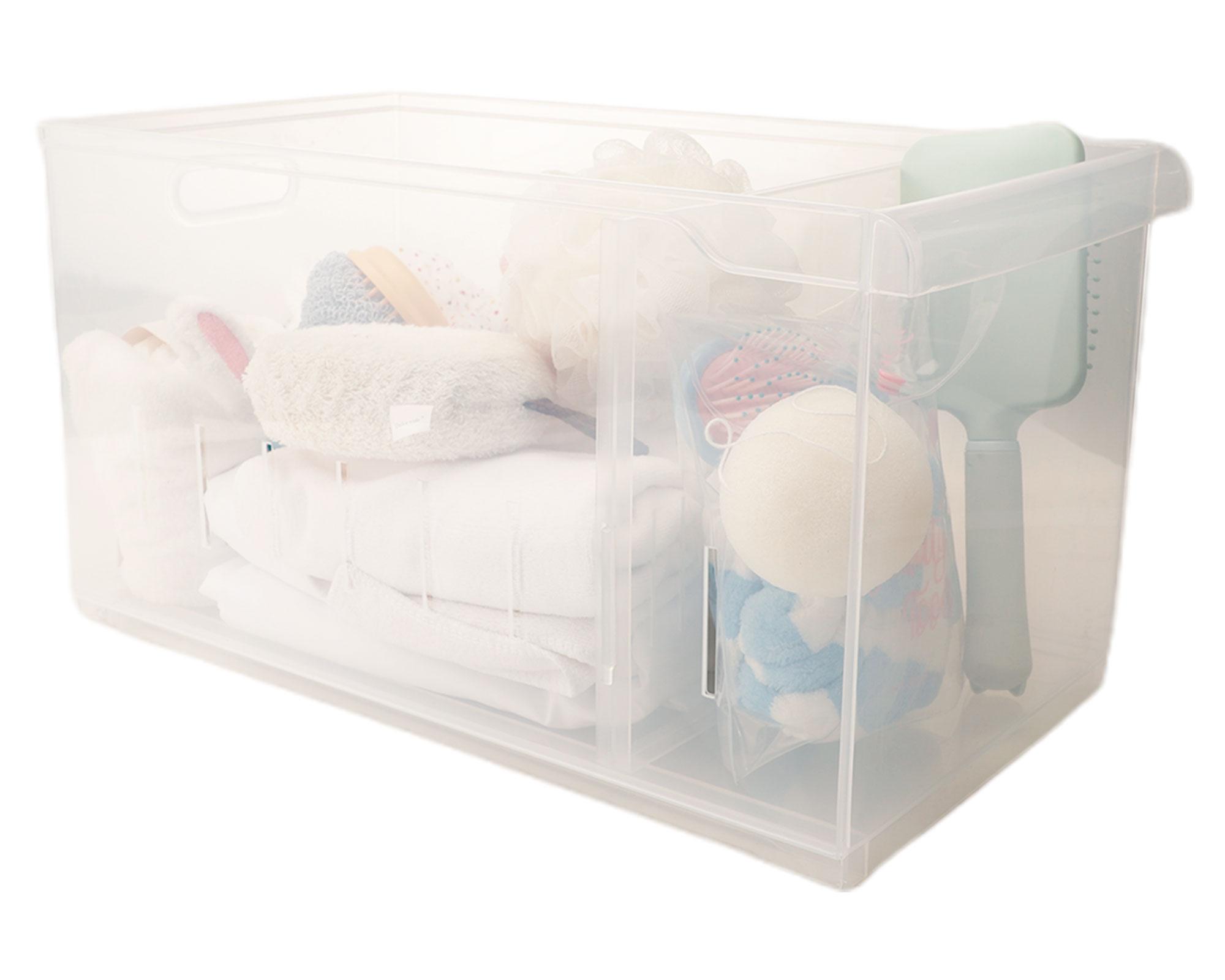 Organizador repisa alto transparente 24 cm-3