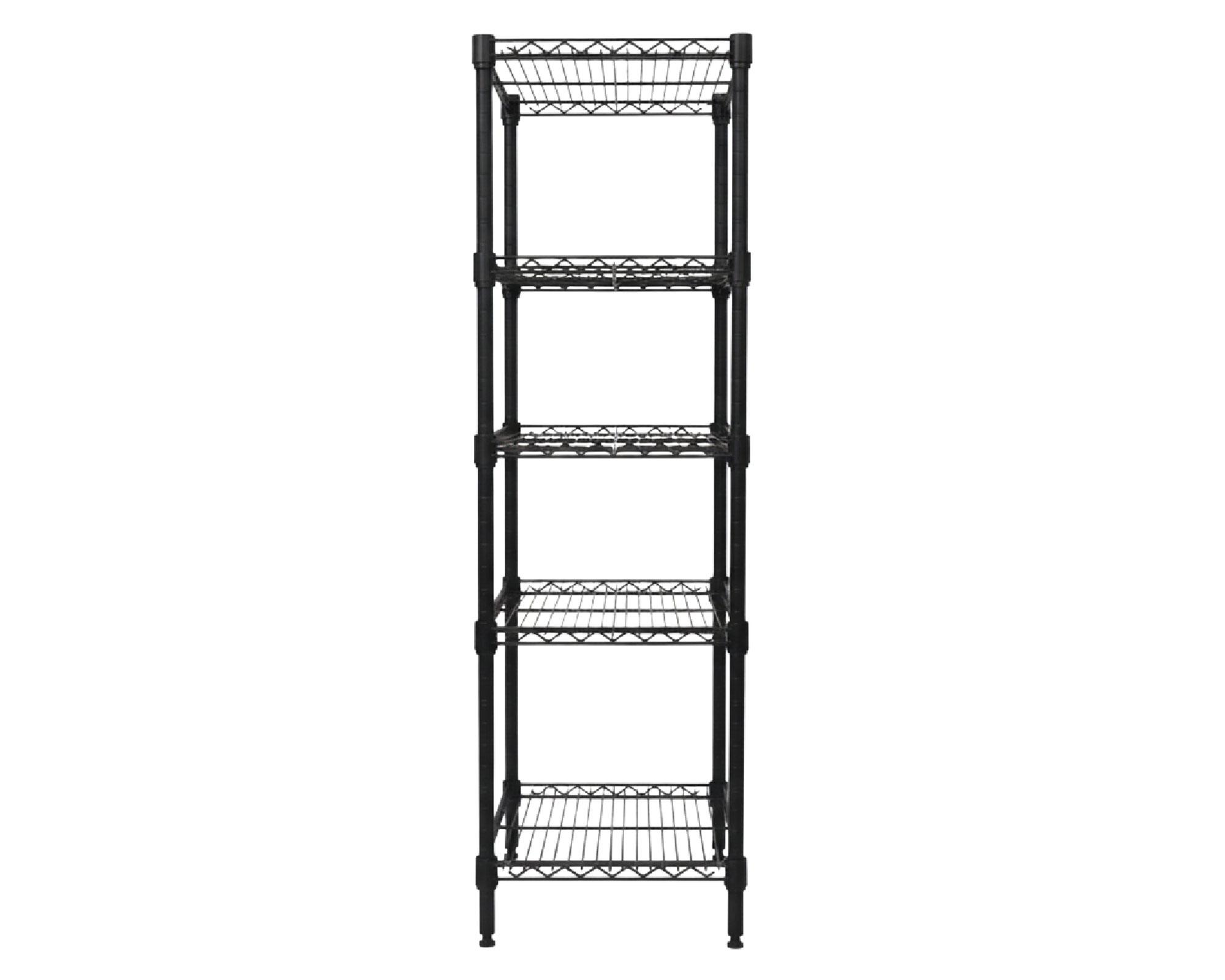 Repisa 5 Niveles negro 160x60x35 cm-2