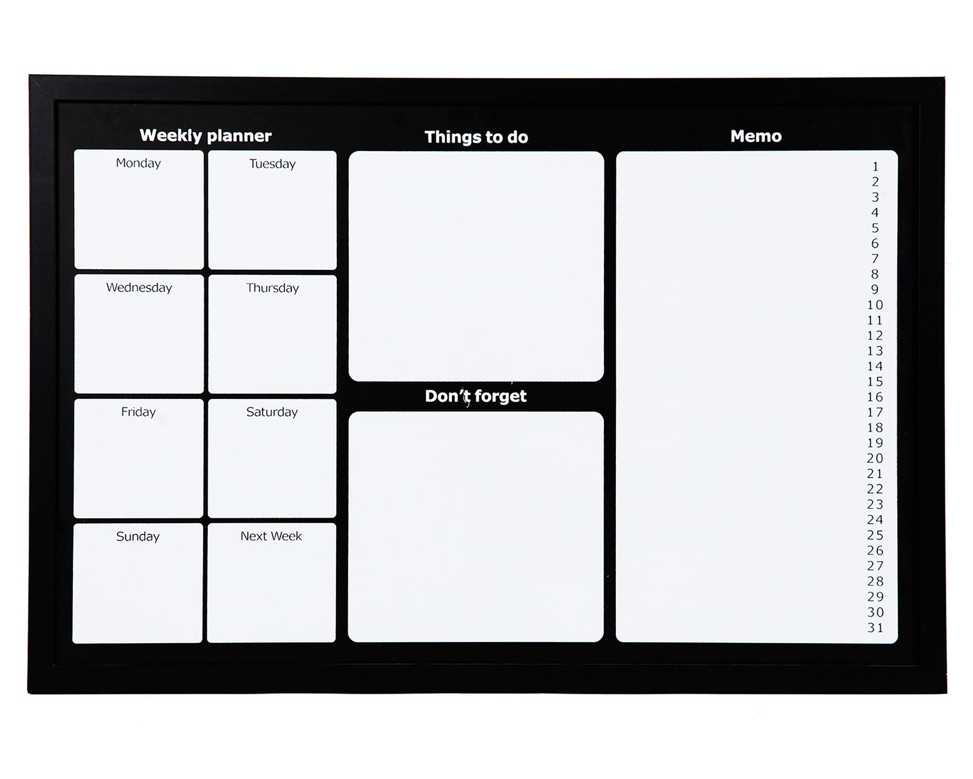 Planner semanal magnético 40x60 cm-0