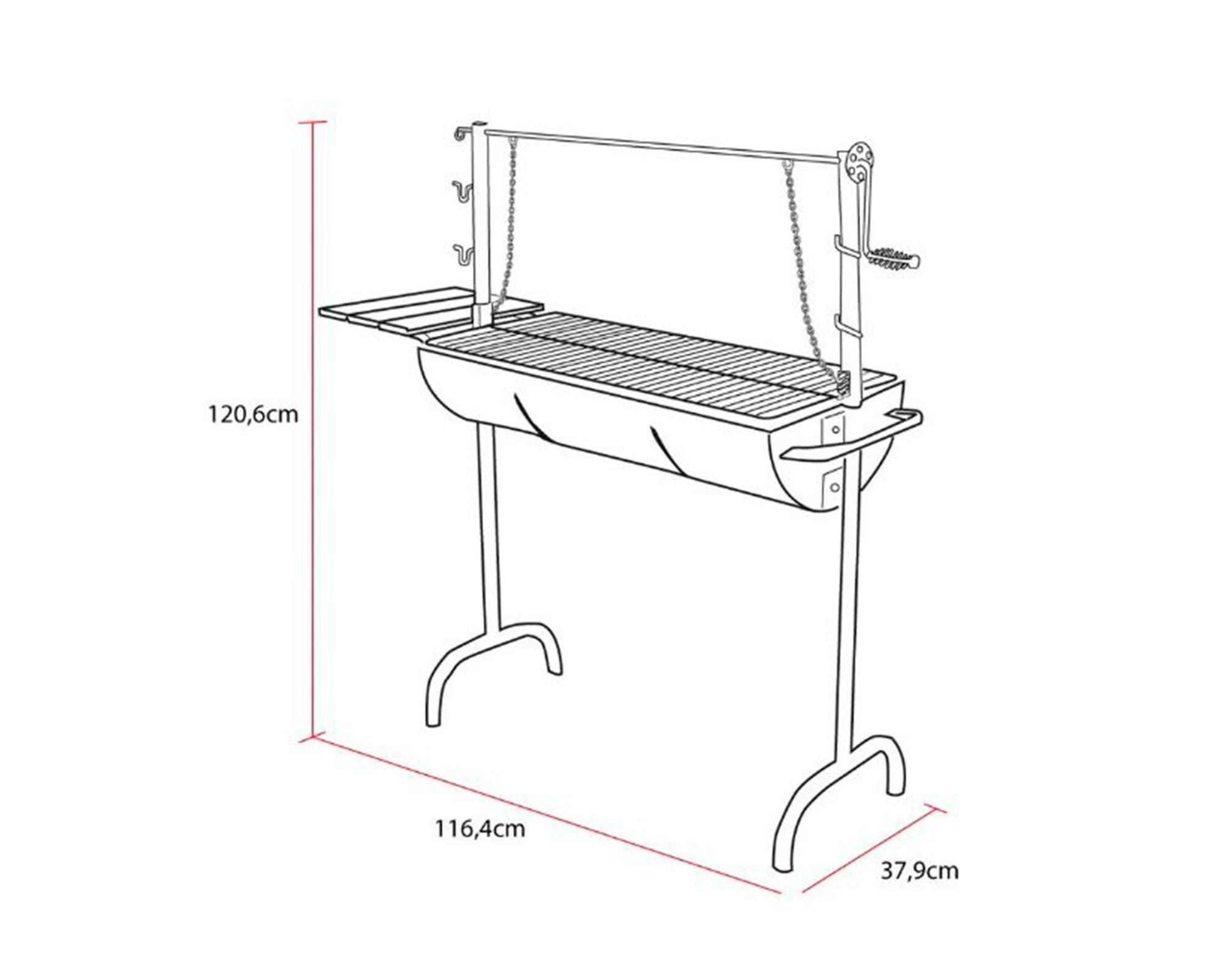Parrilla carbón gran rodeo-5