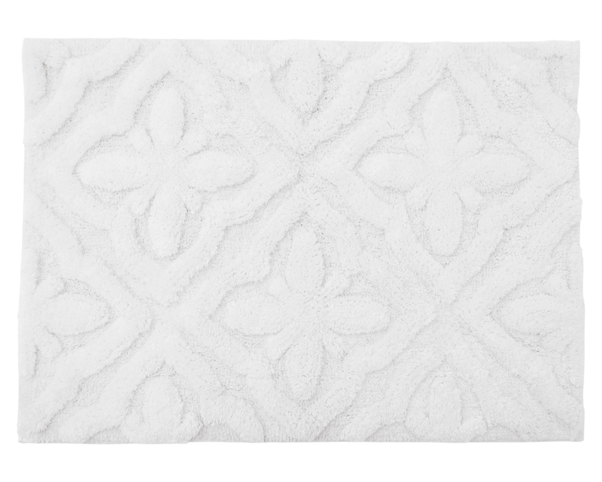 Piso baño Rombos blanco 50x70 cm-0