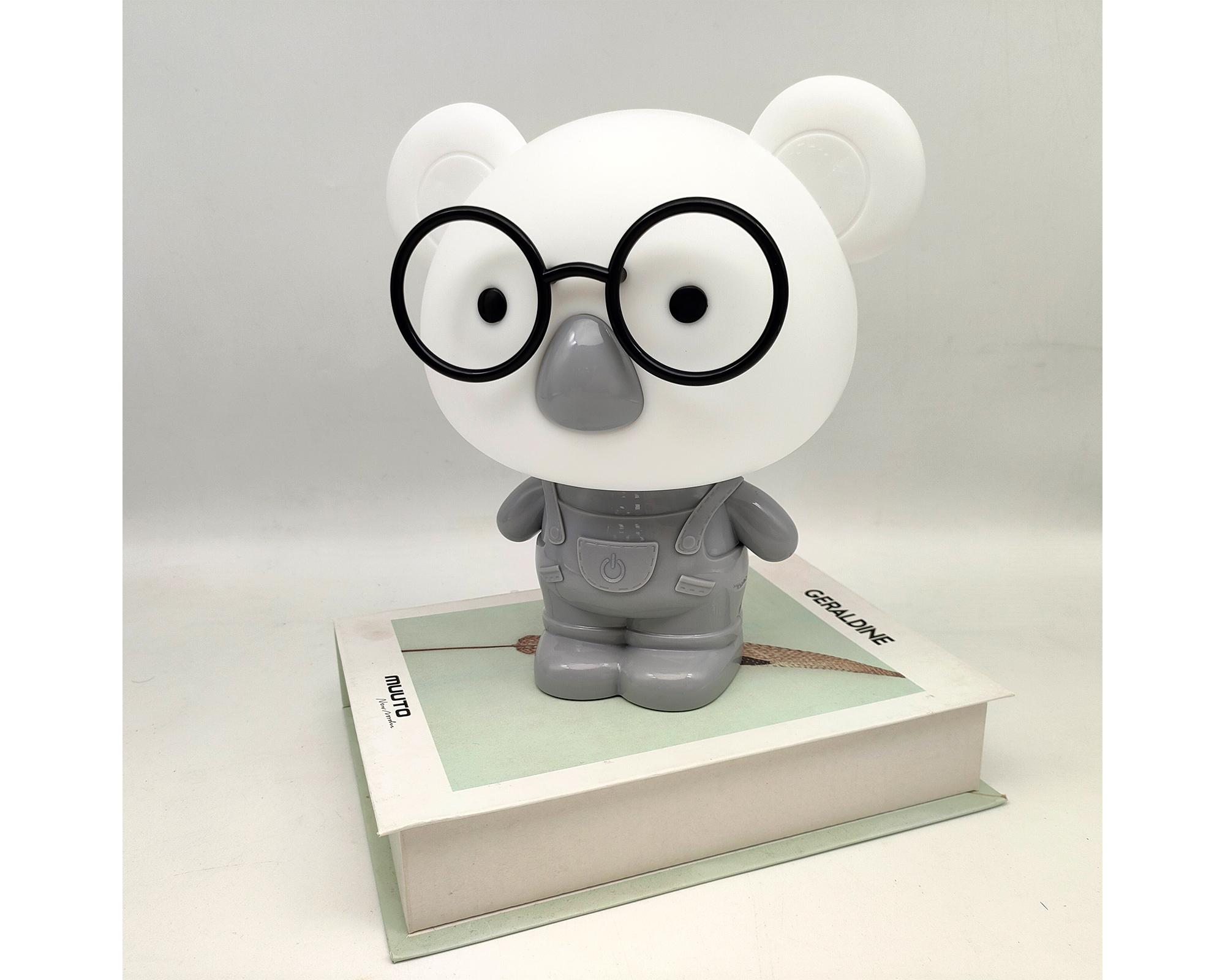 Espantacuco Koala led con cable usb gris-3