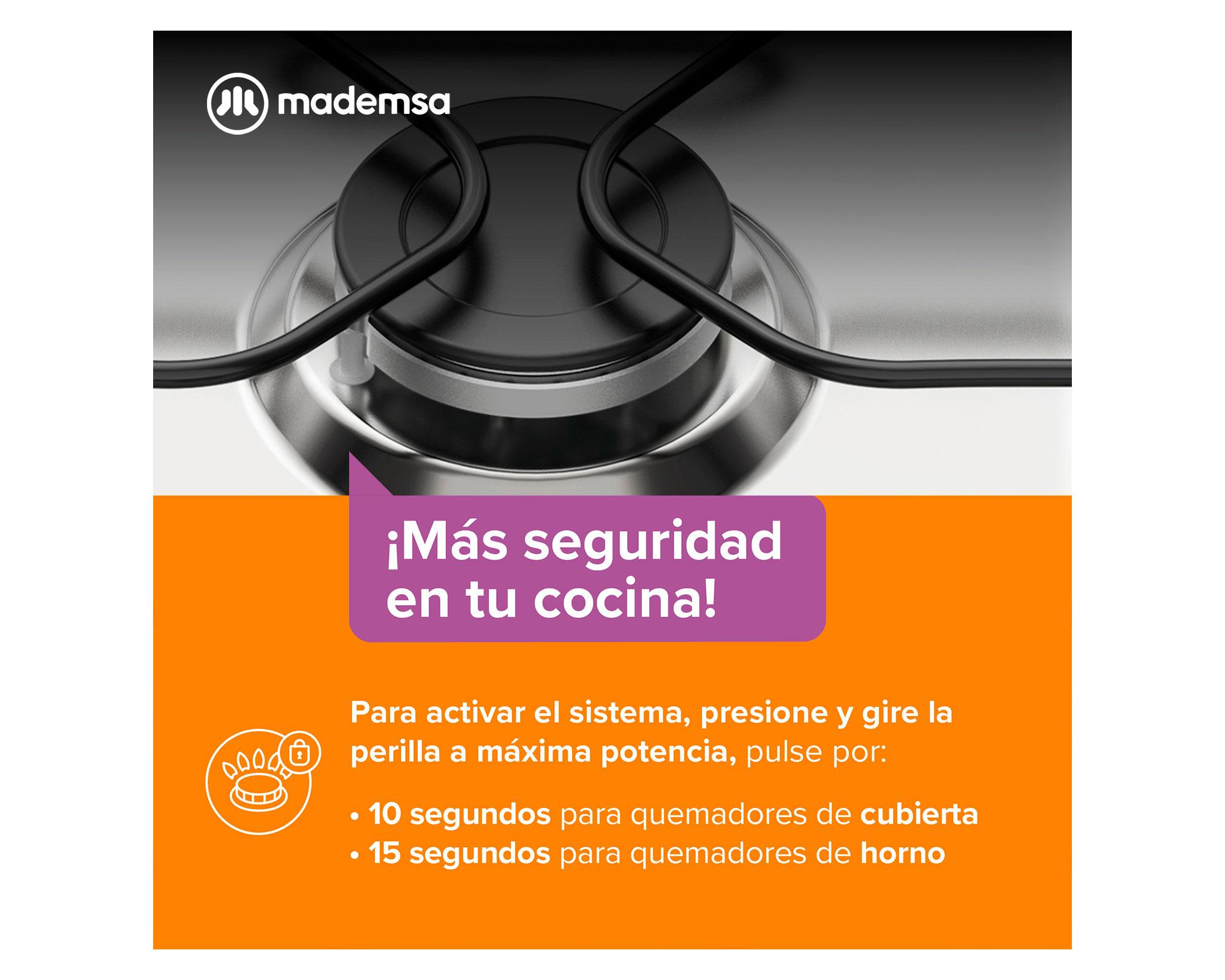 Cocina a gas 4 quemadores M 520 T-3