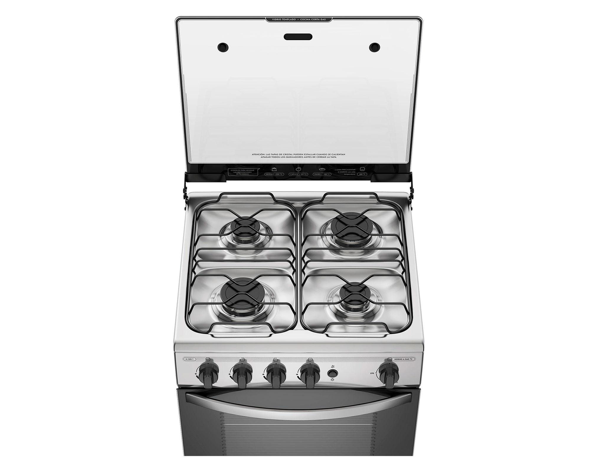 Cocina a gas 4 quemadores M 520 T-1