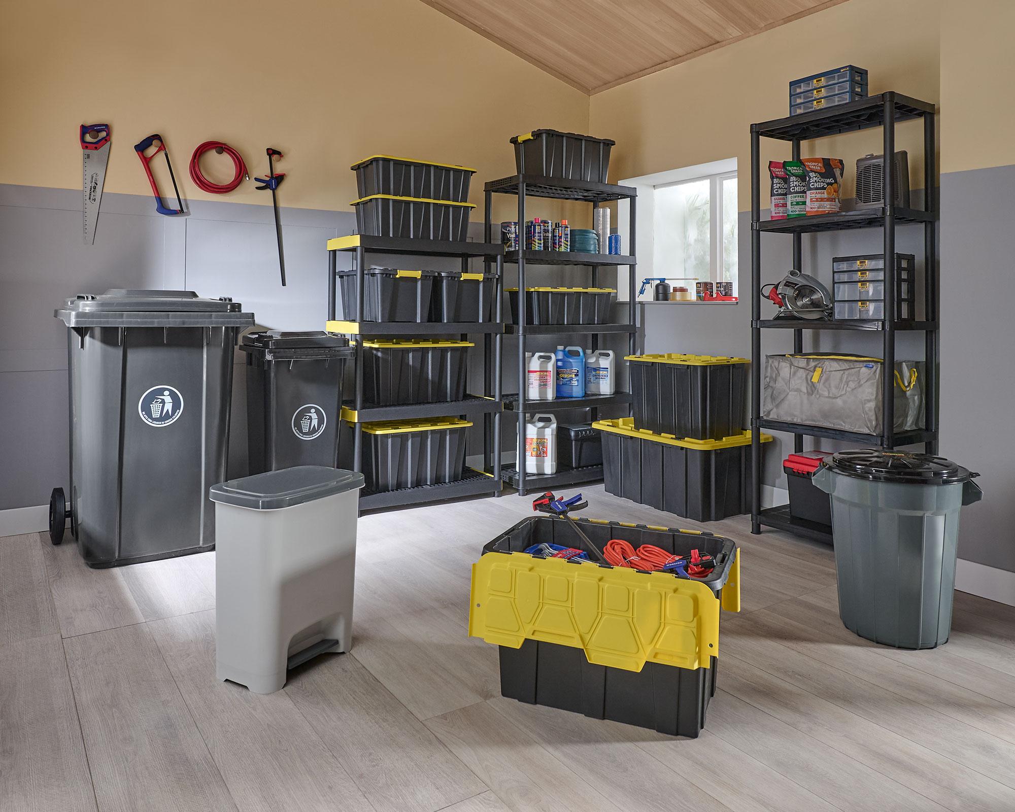 Caja organizadora tapa abatible Heavy Duty 80 L-4