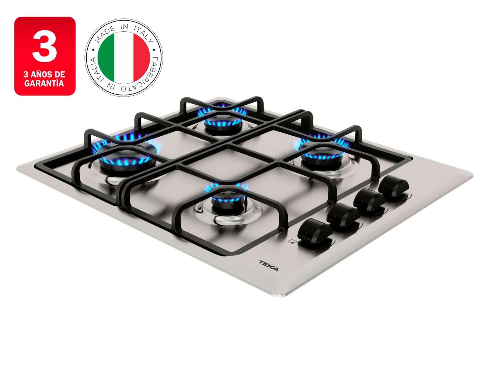 Encimera a gas HLX 640 KBA1C IX 4 quemadores-1