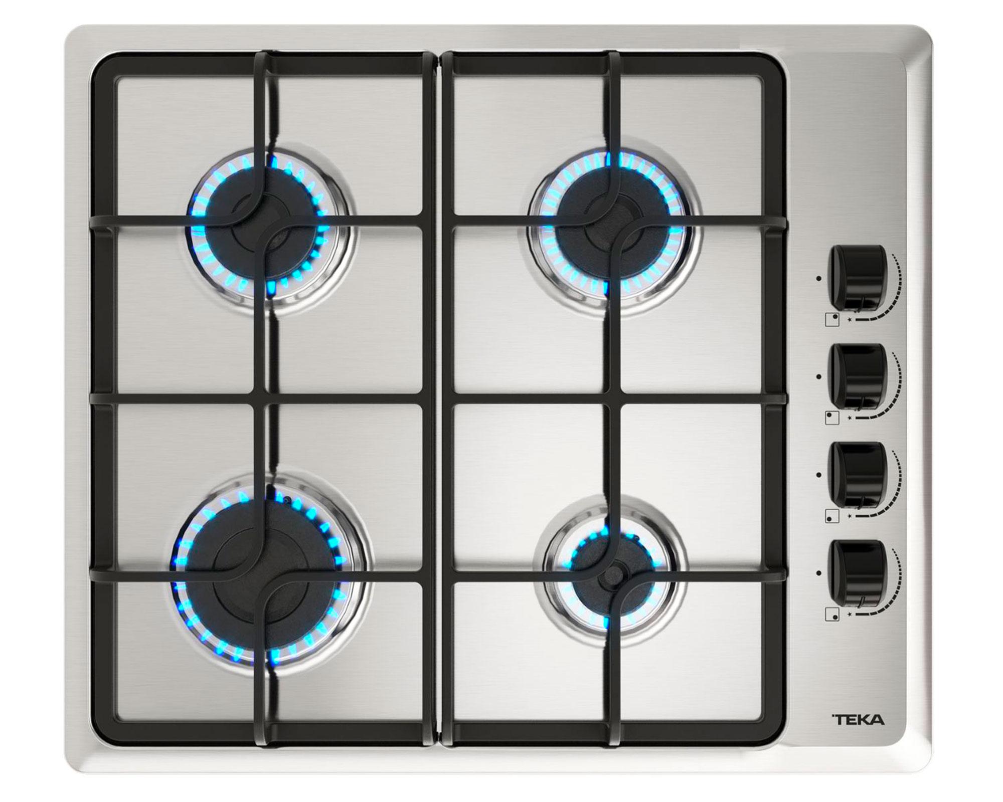 Encimera a gas HLX 640 KBA1C IX 4 quemadores-0