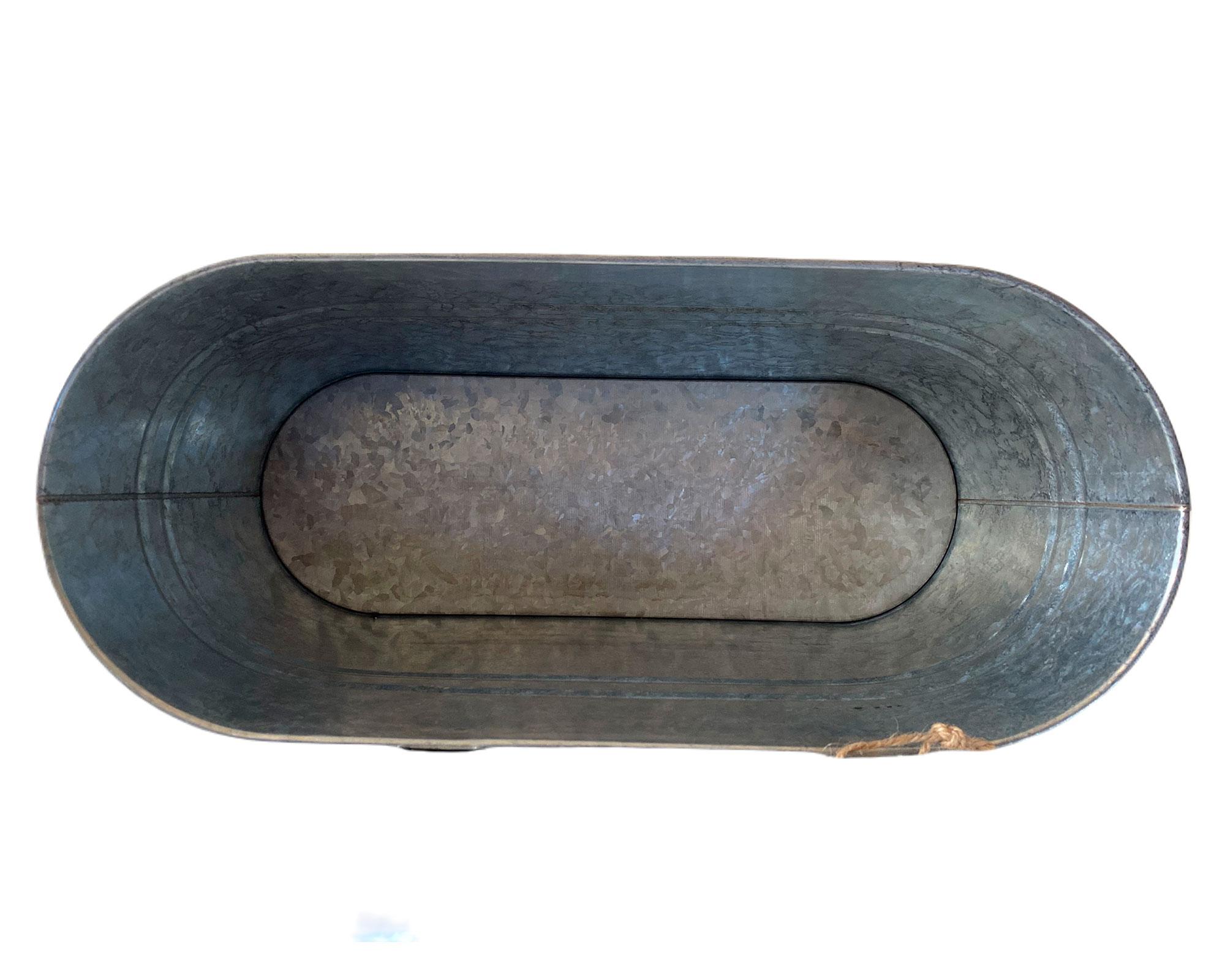 Macetero colgante doble lata vintage XL-3
