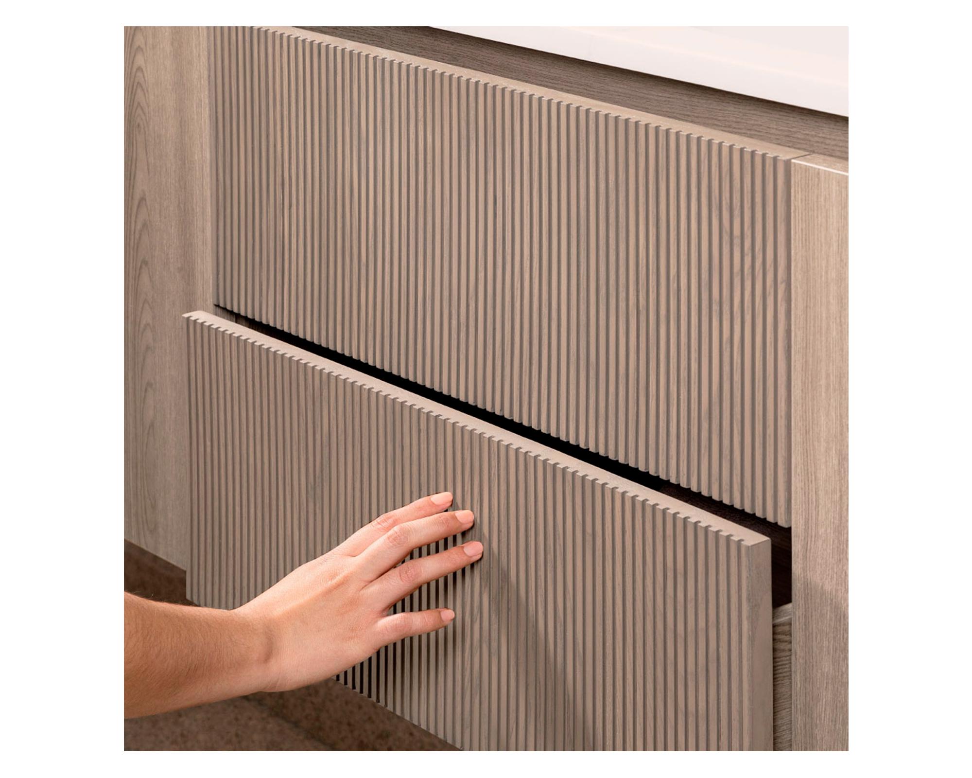 Mueble vanitorio Sophie lenga texturado + cubierta 121x46.5 cm-2