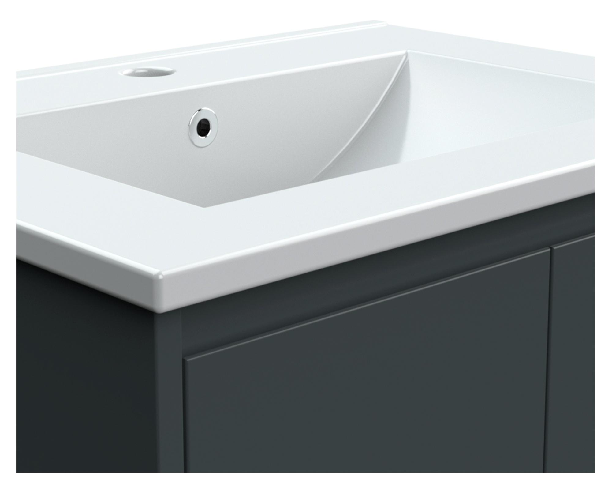 Mueble vanitorio Amelie dark grey + cubierta 61x46.5 cm-2