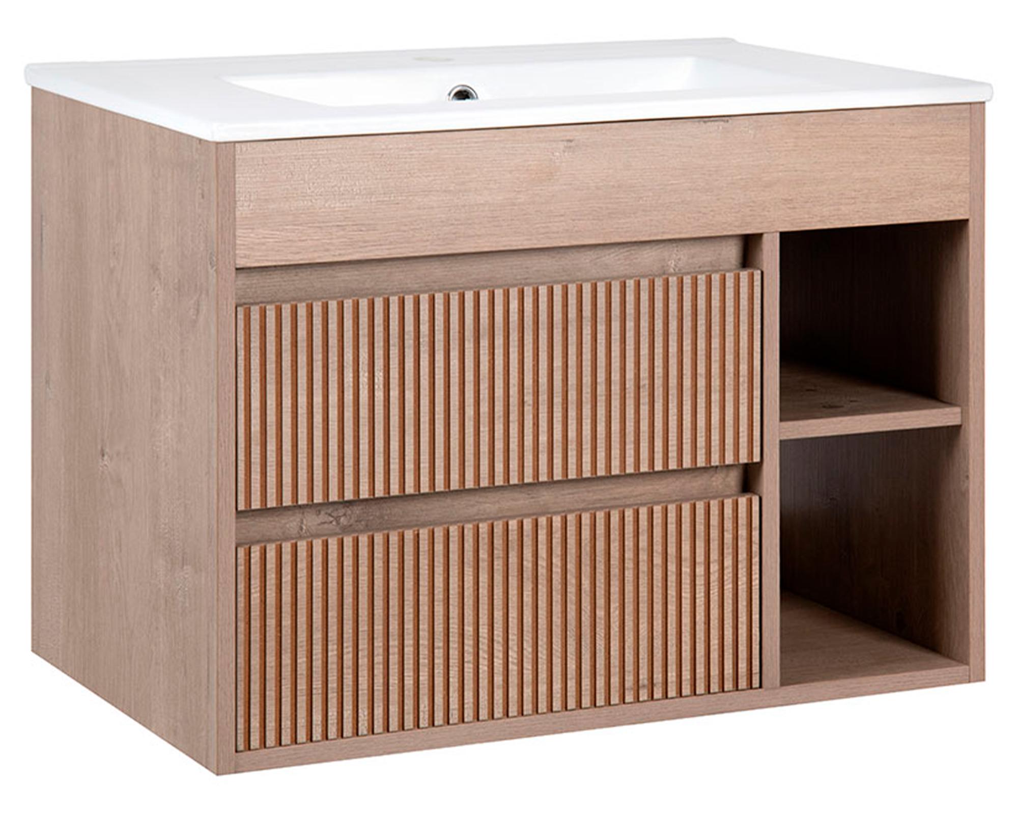 Mueble vanitorio Paris lenga texturado + cubierta 71x46.5 cm-1