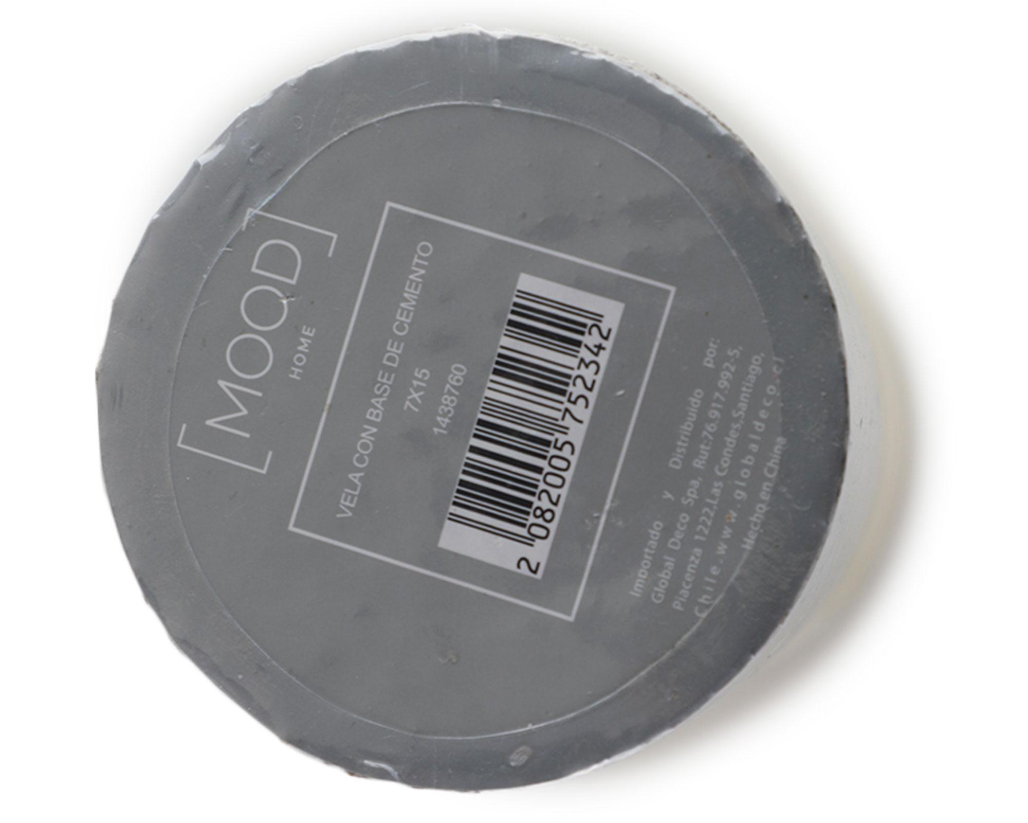 Vela con base de cemento 7x15 cm 800 g-3