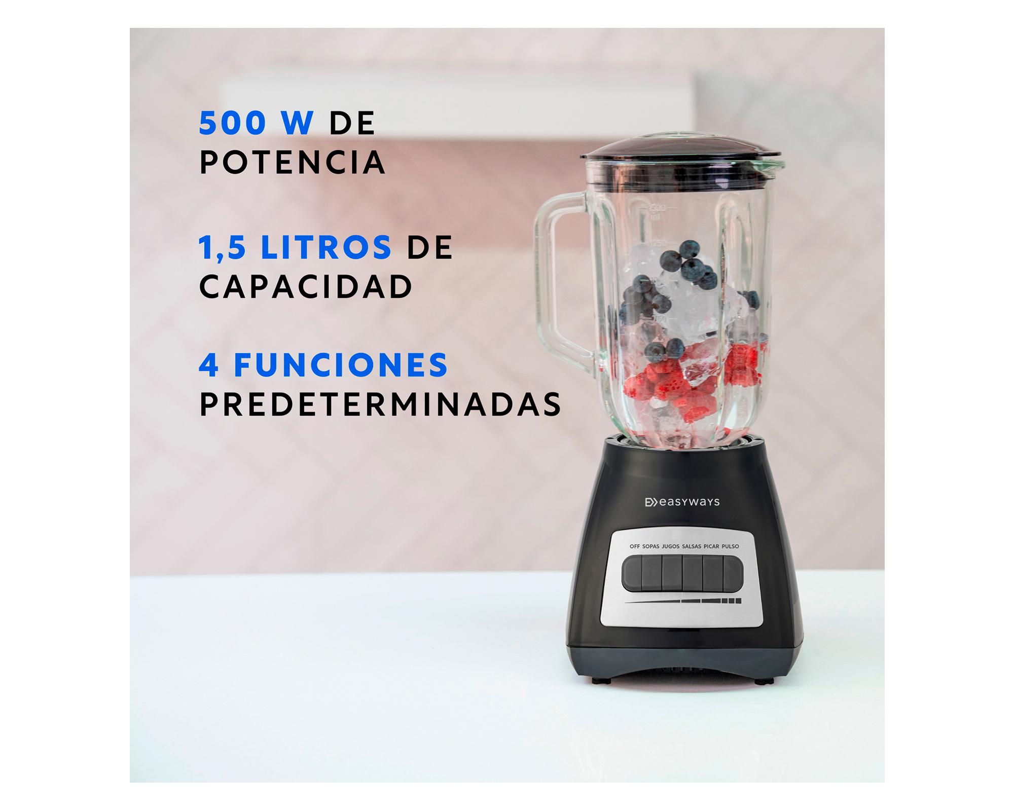 Licuadora Crush negra EWL01 500 W-2