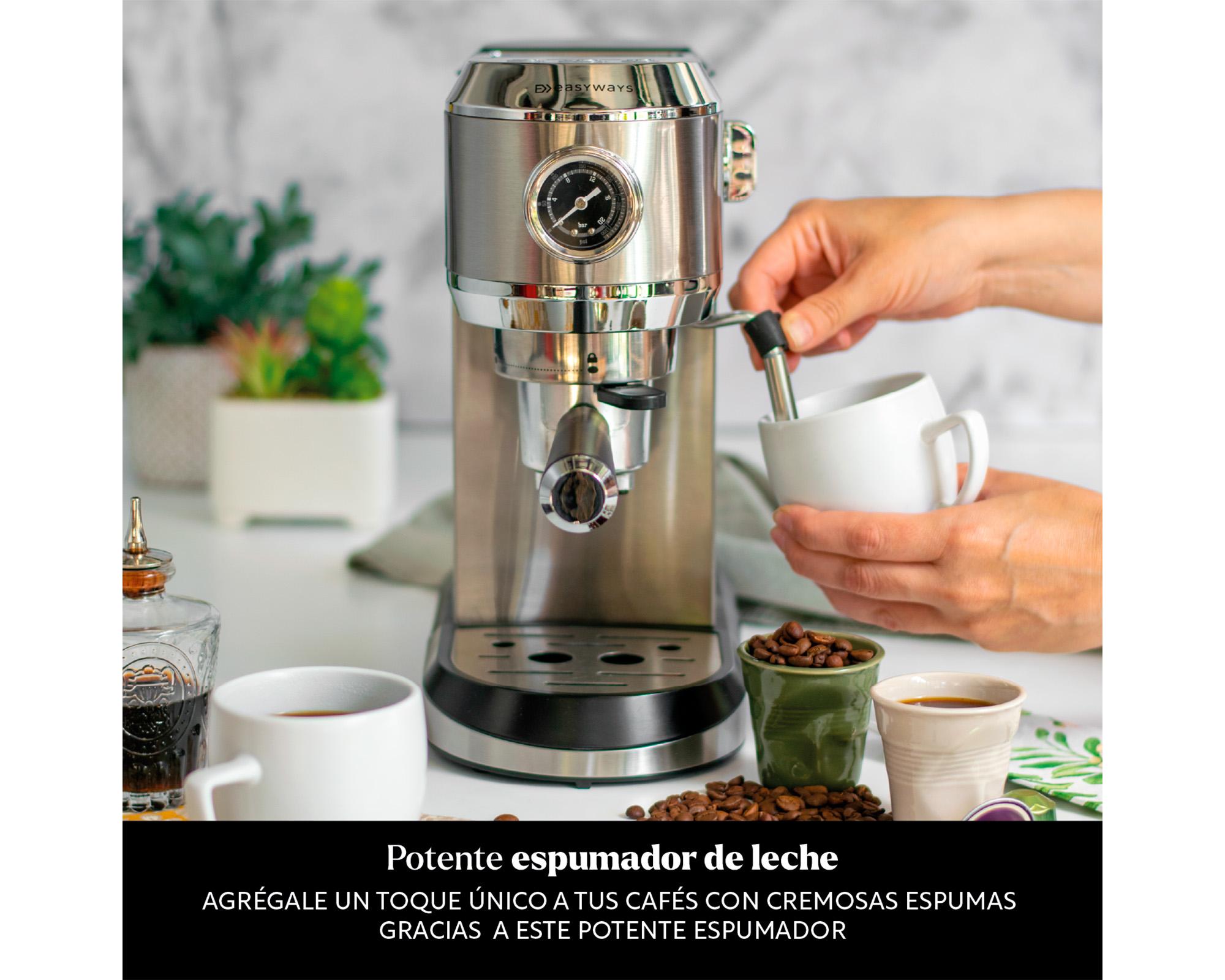 Cafetera Verona coffee 4 en 1 silver 1 lt-5