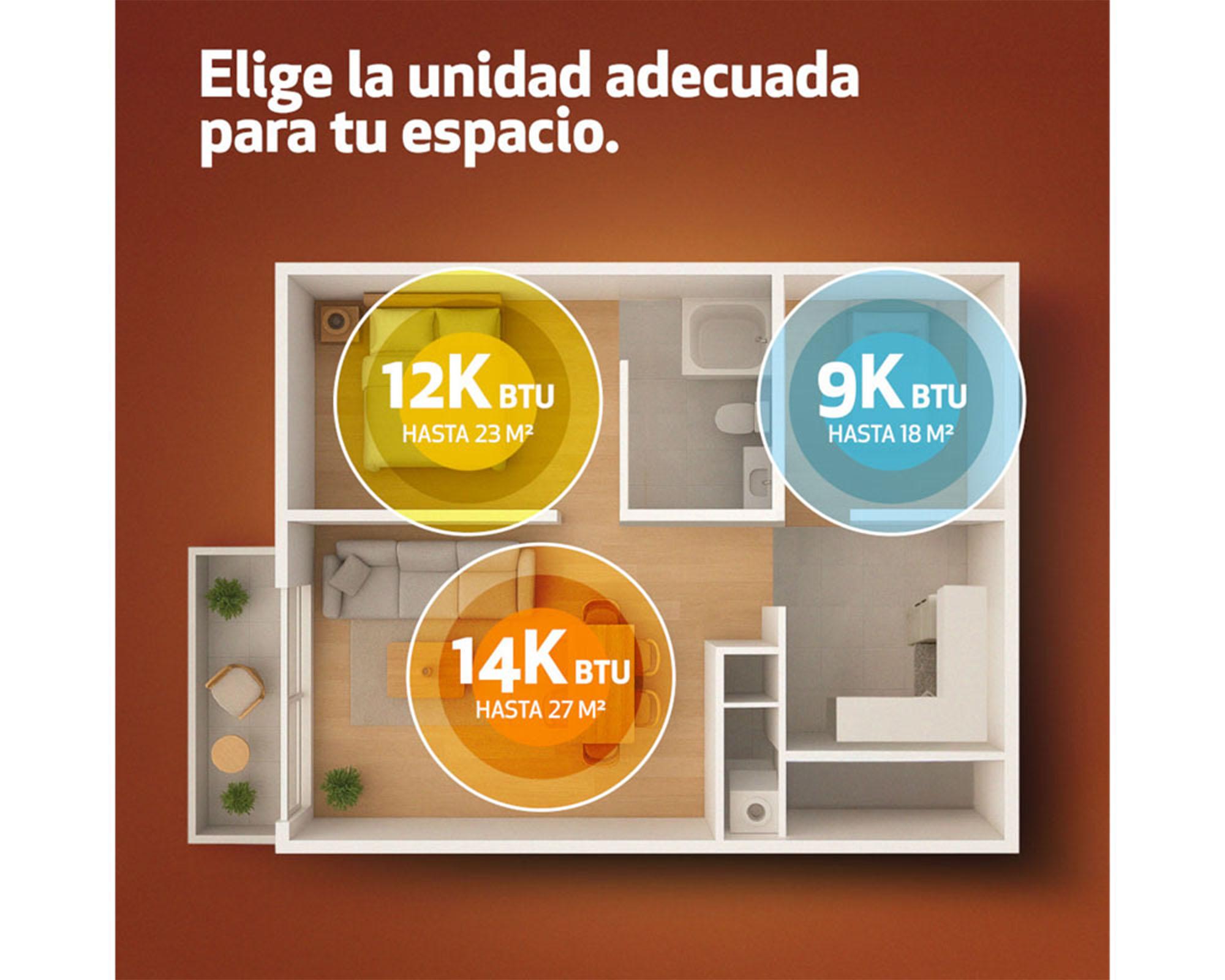 Aire acondicionado portátil 9000 BTU frío/calor WiFi-4