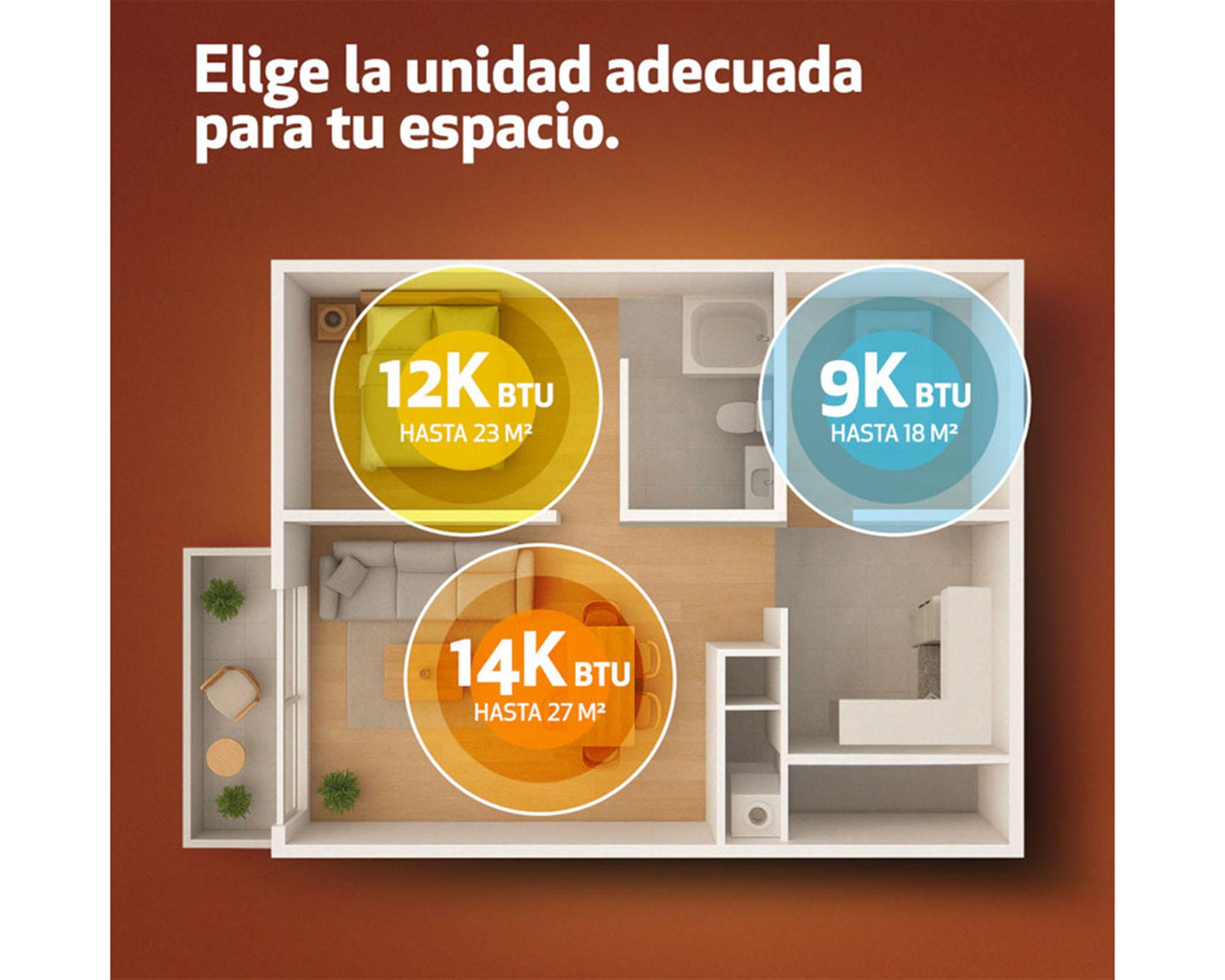 Aire acondicionado portátil 14000 BTU frío/calor WiFi-5