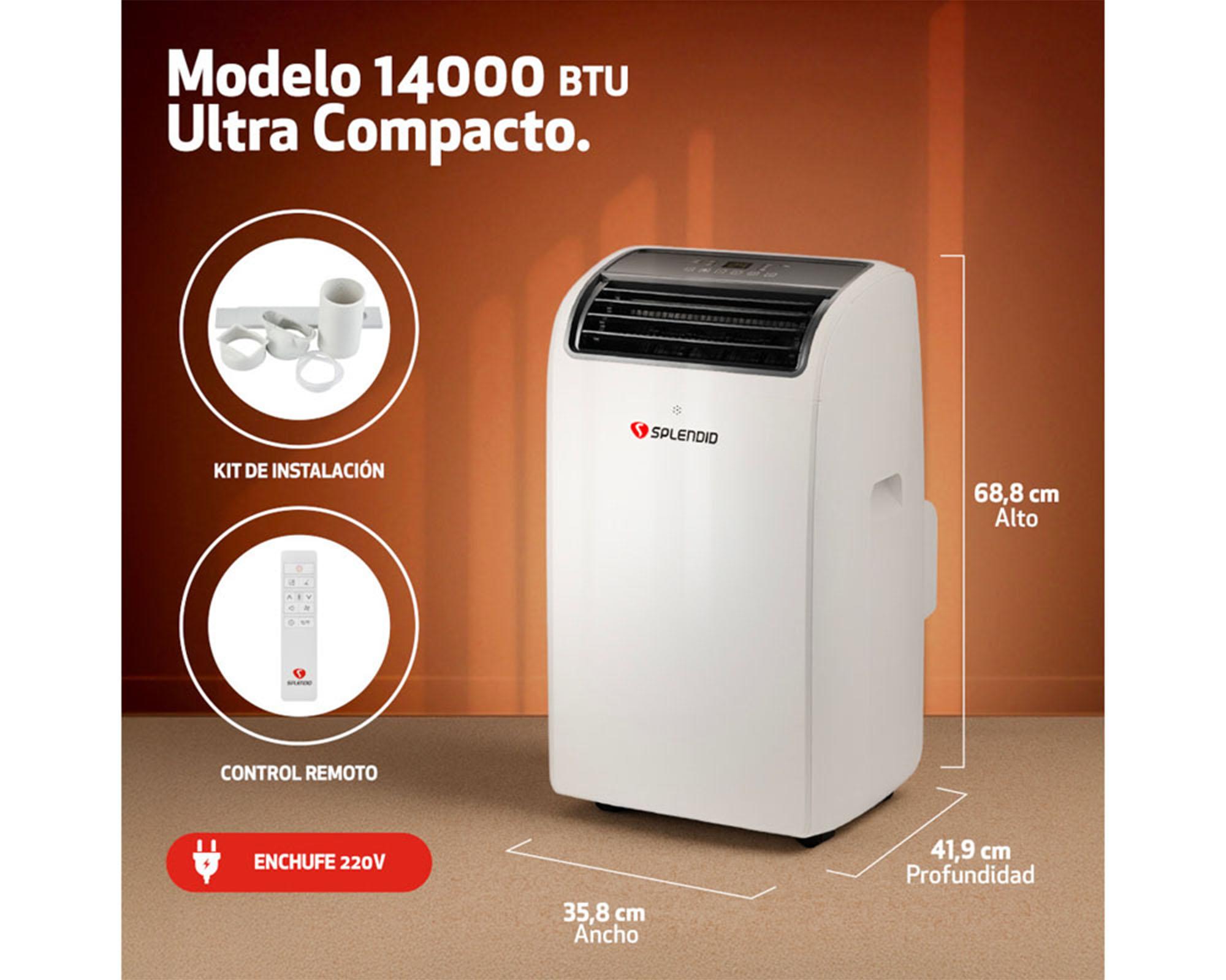 Aire acondicionado portátil 14000 BTU frío/calor WiFi-6